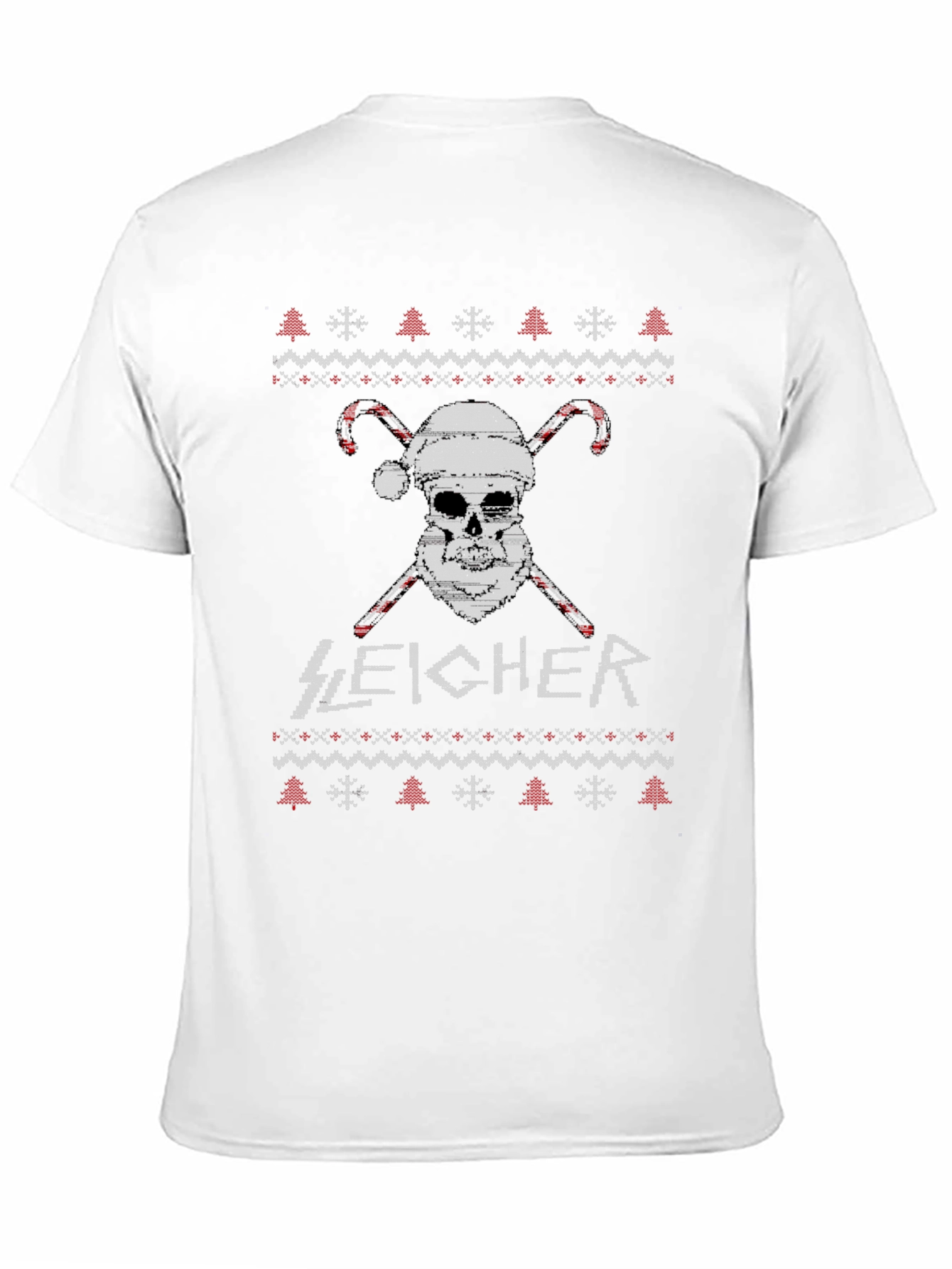 Sleigh-er Christmas Skull T-Shirt