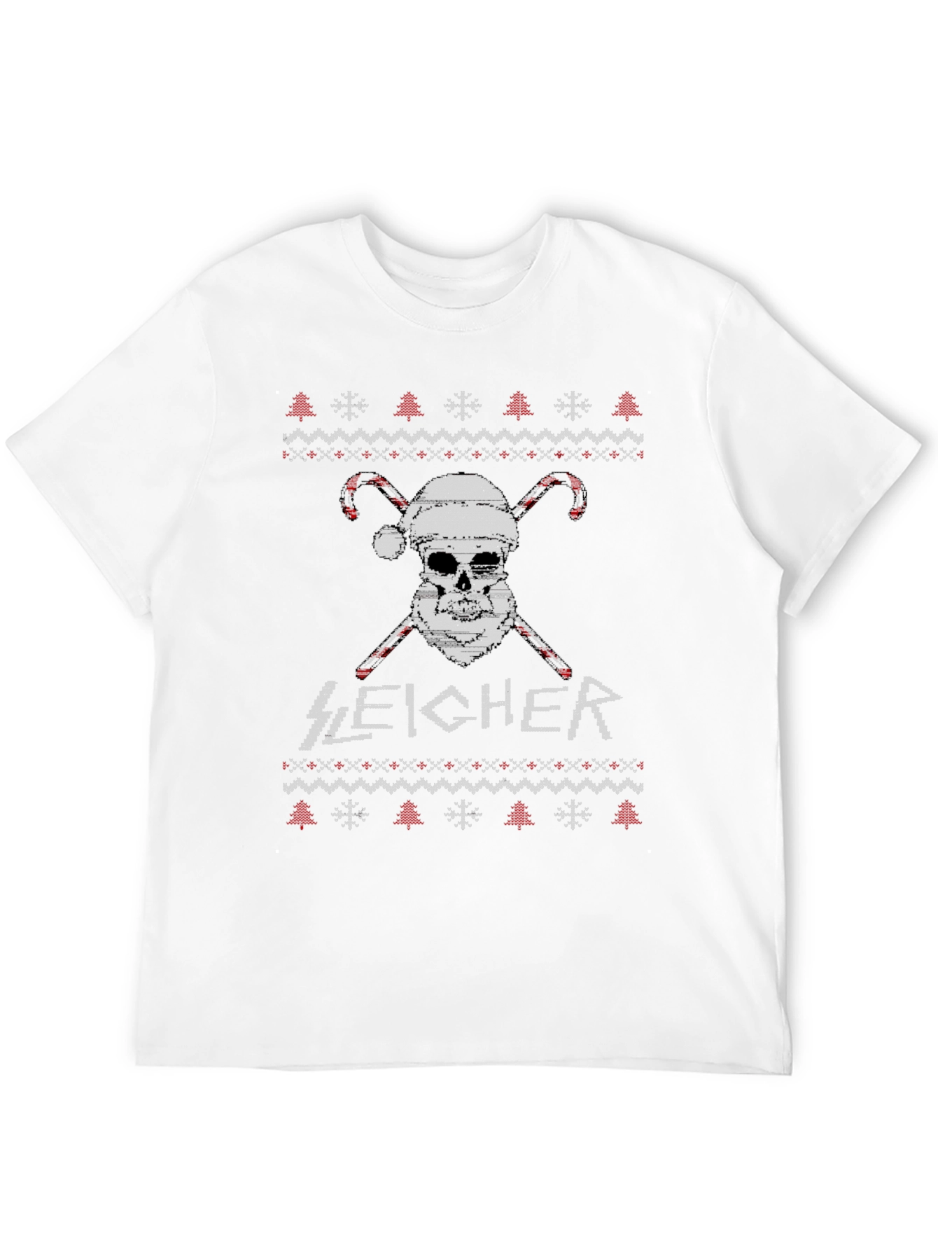 Sleigh-er Christmas Skull T-Shirt