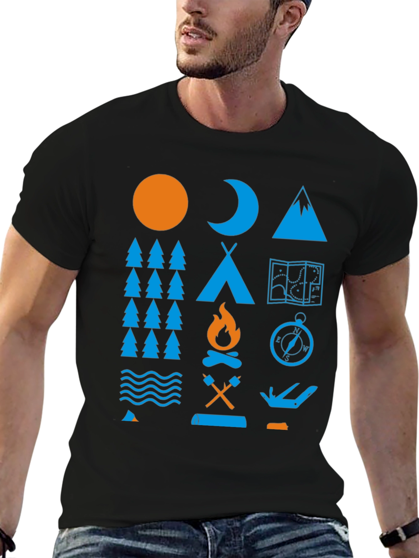 Camping Adventure Graphic T-Shirt
