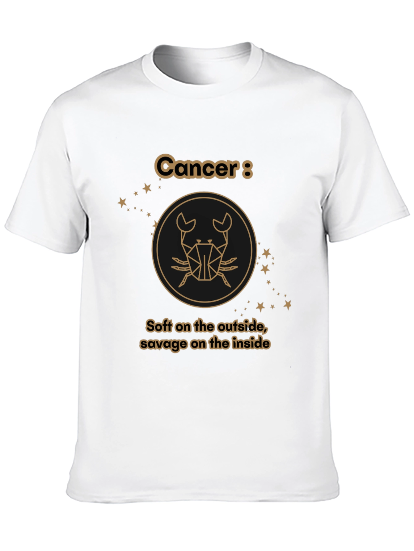 Cancer Zodiac Graphic Tee: Soft & Savage T-Shirt