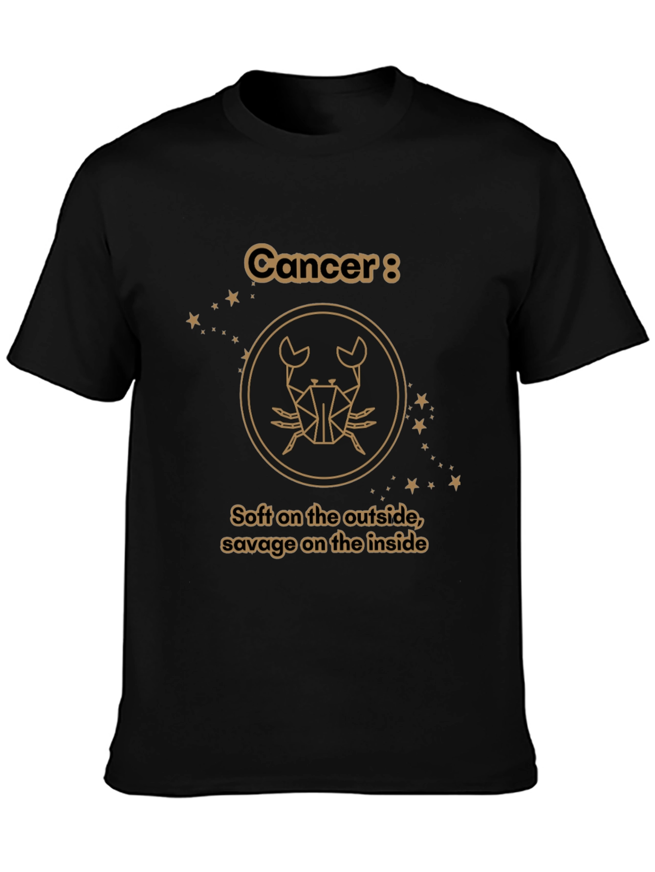 Cancer Zodiac Graphic Tee: Soft & Savage T-Shirt