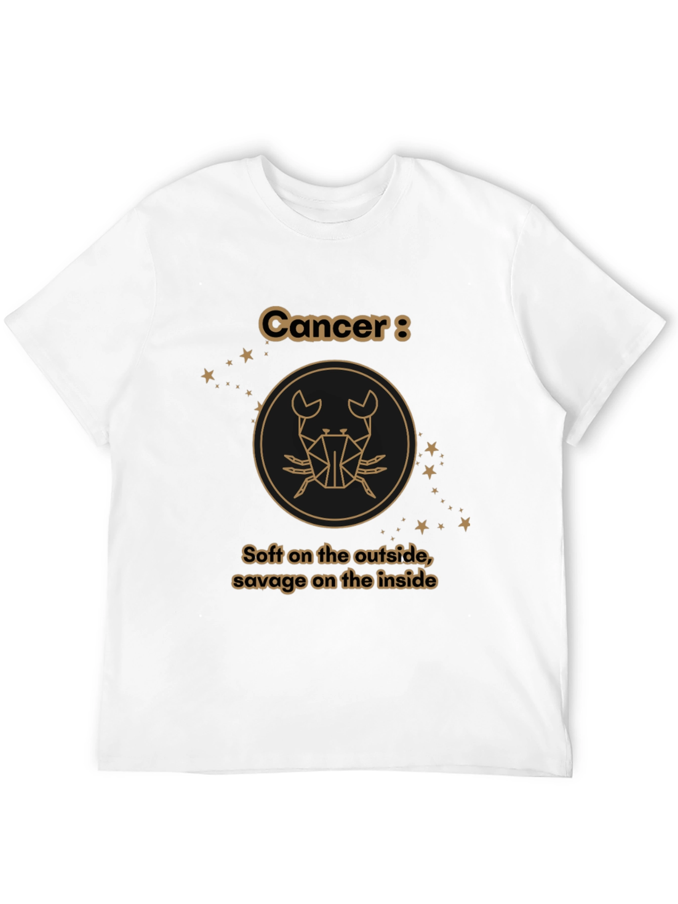 Cancer Zodiac Graphic Tee: Soft & Savage T-Shirt