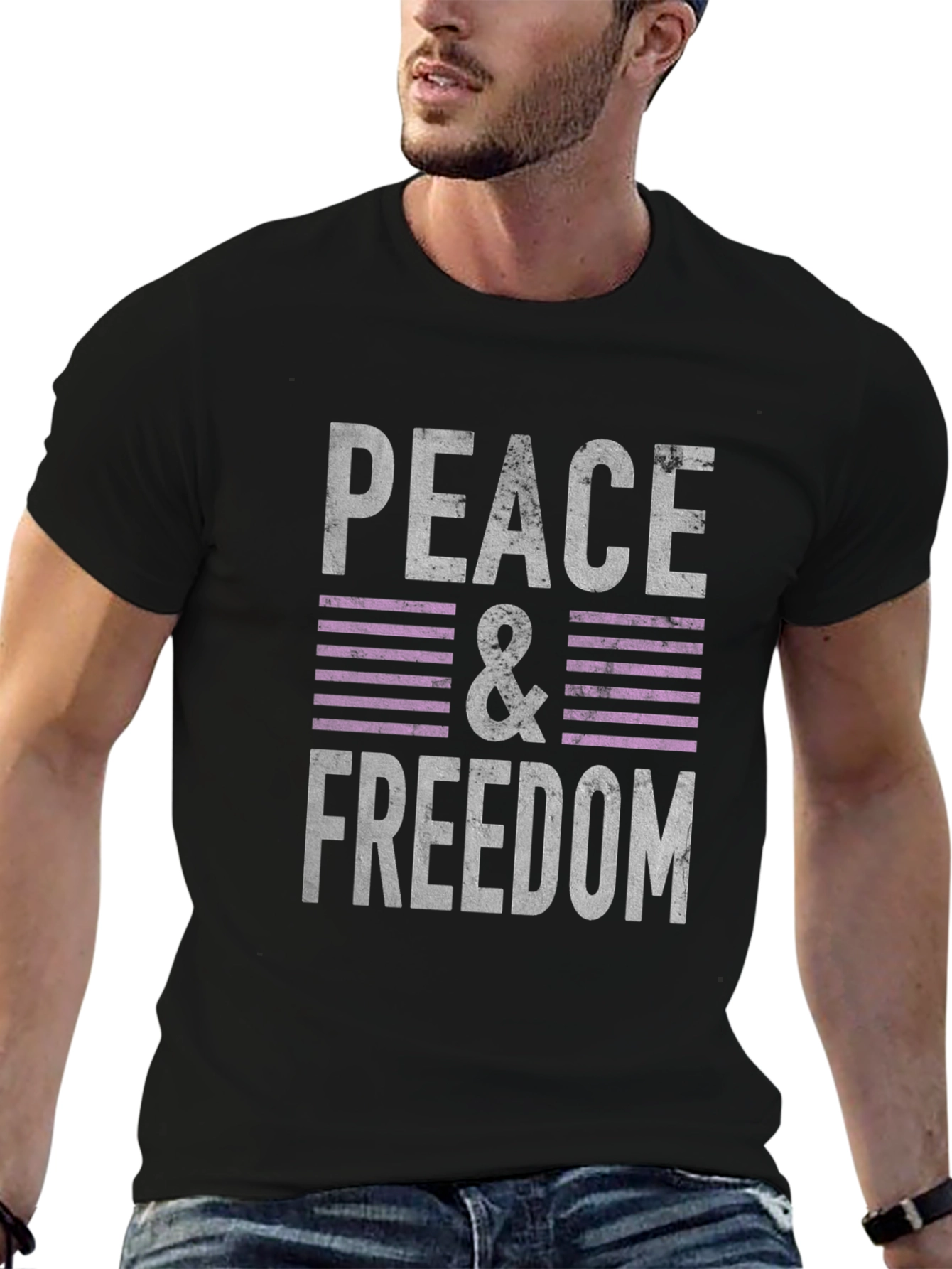 Peace & Freedom Graphic T-Shirt - Relaxed Fit