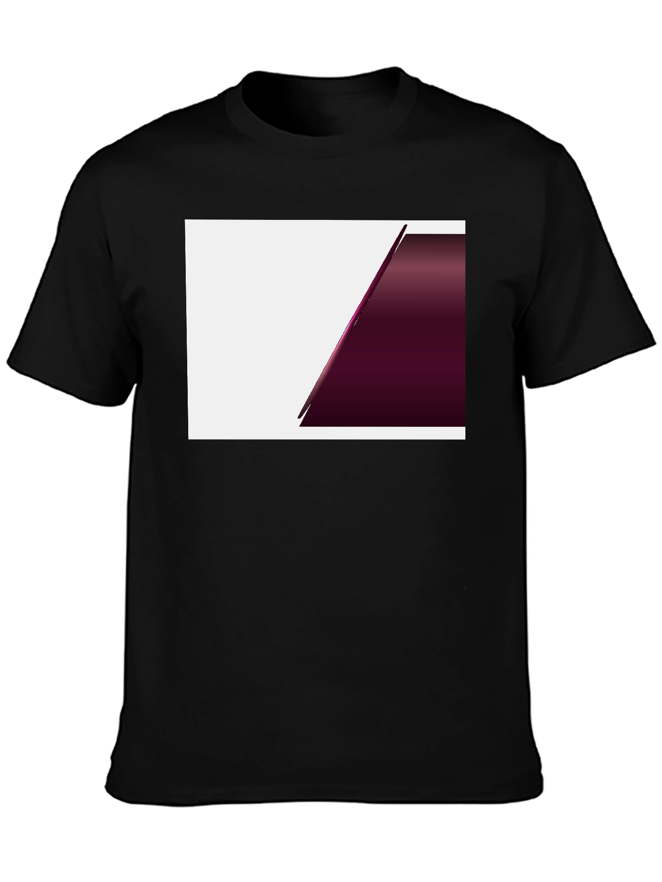 Modern Black T-Shirt with Abstract Design
