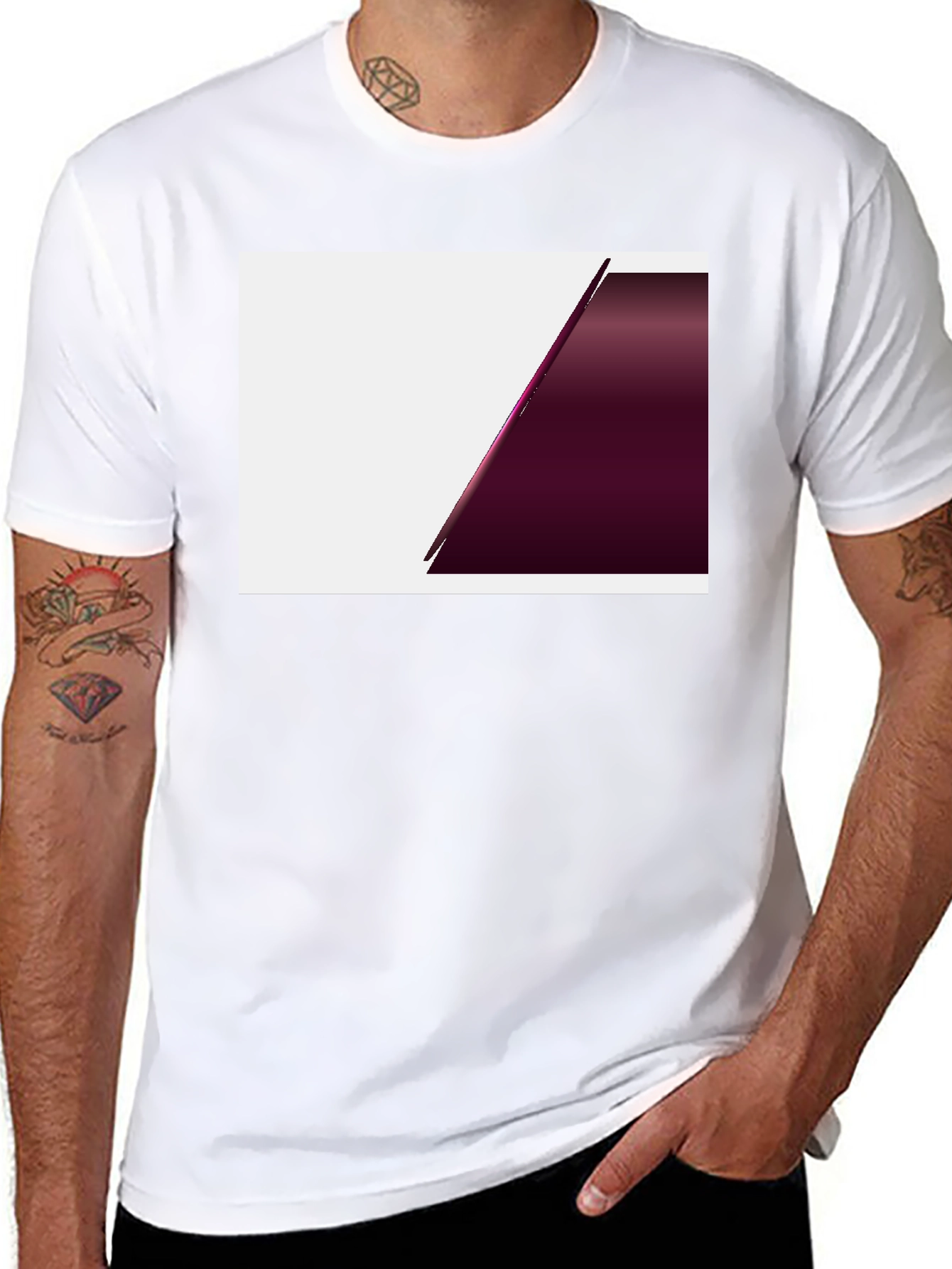 Modern Black T-Shirt with Abstract Design