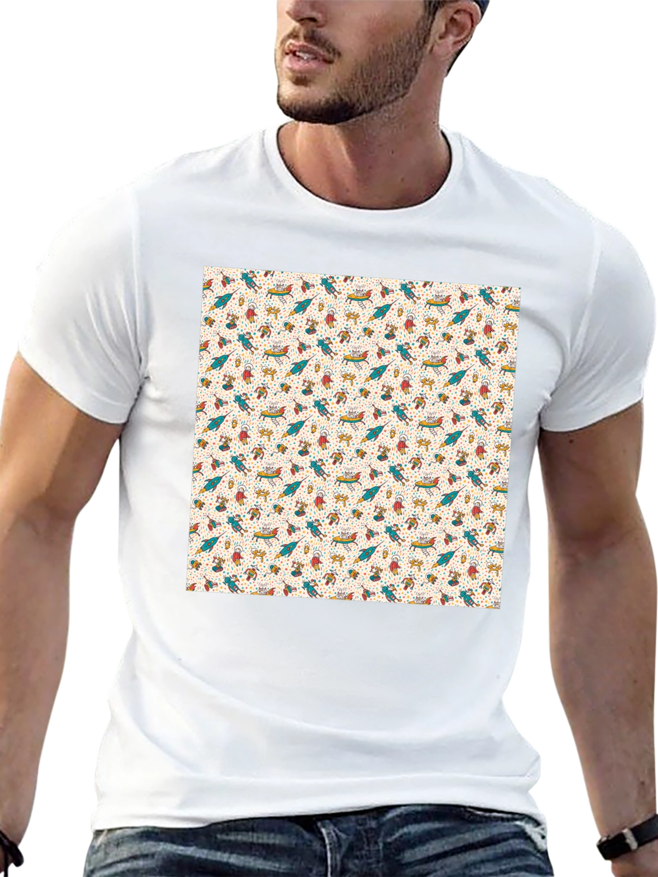 Novelty Pattern T-Shirt - Unique & Stylish