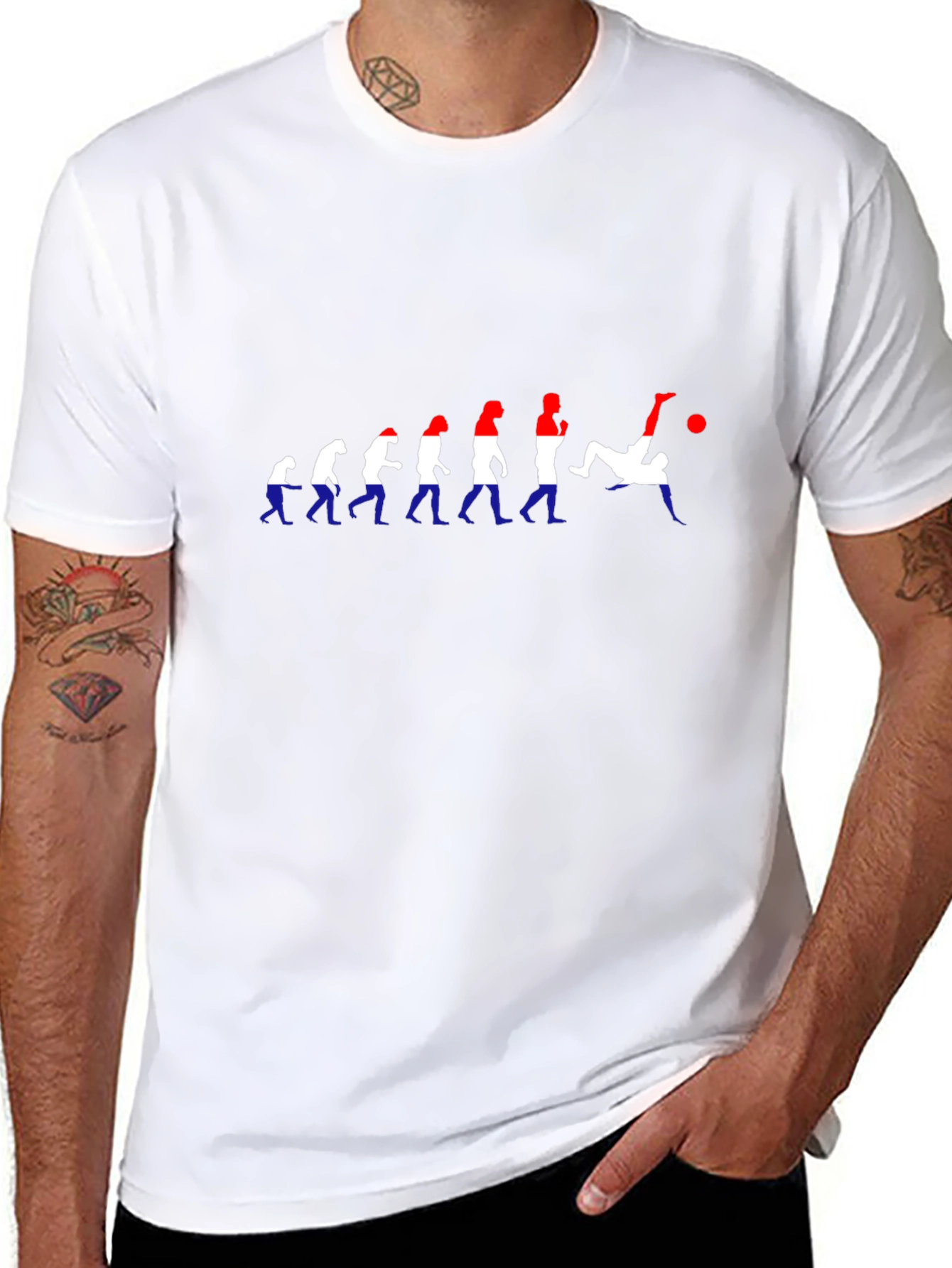 Evolution of Soccer Black T-Shirt