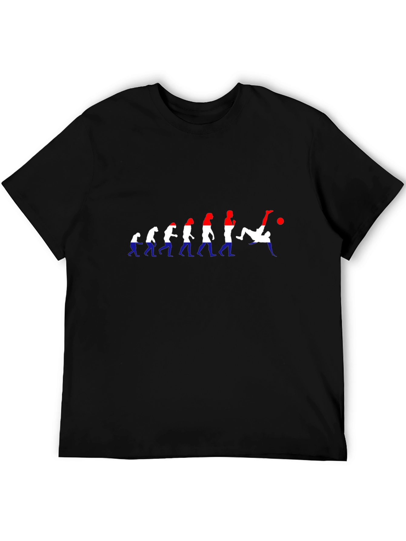 Evolution of Soccer Black T-Shirt