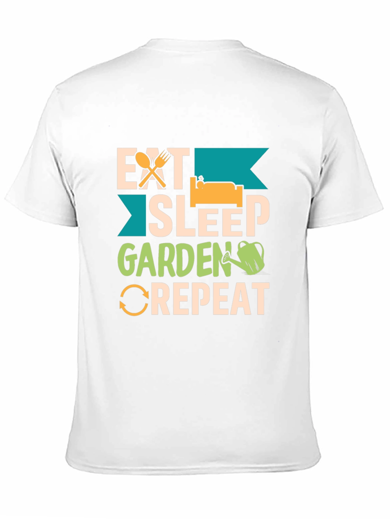 Eat Sleep Garden Repeat Graphic T-Shirt