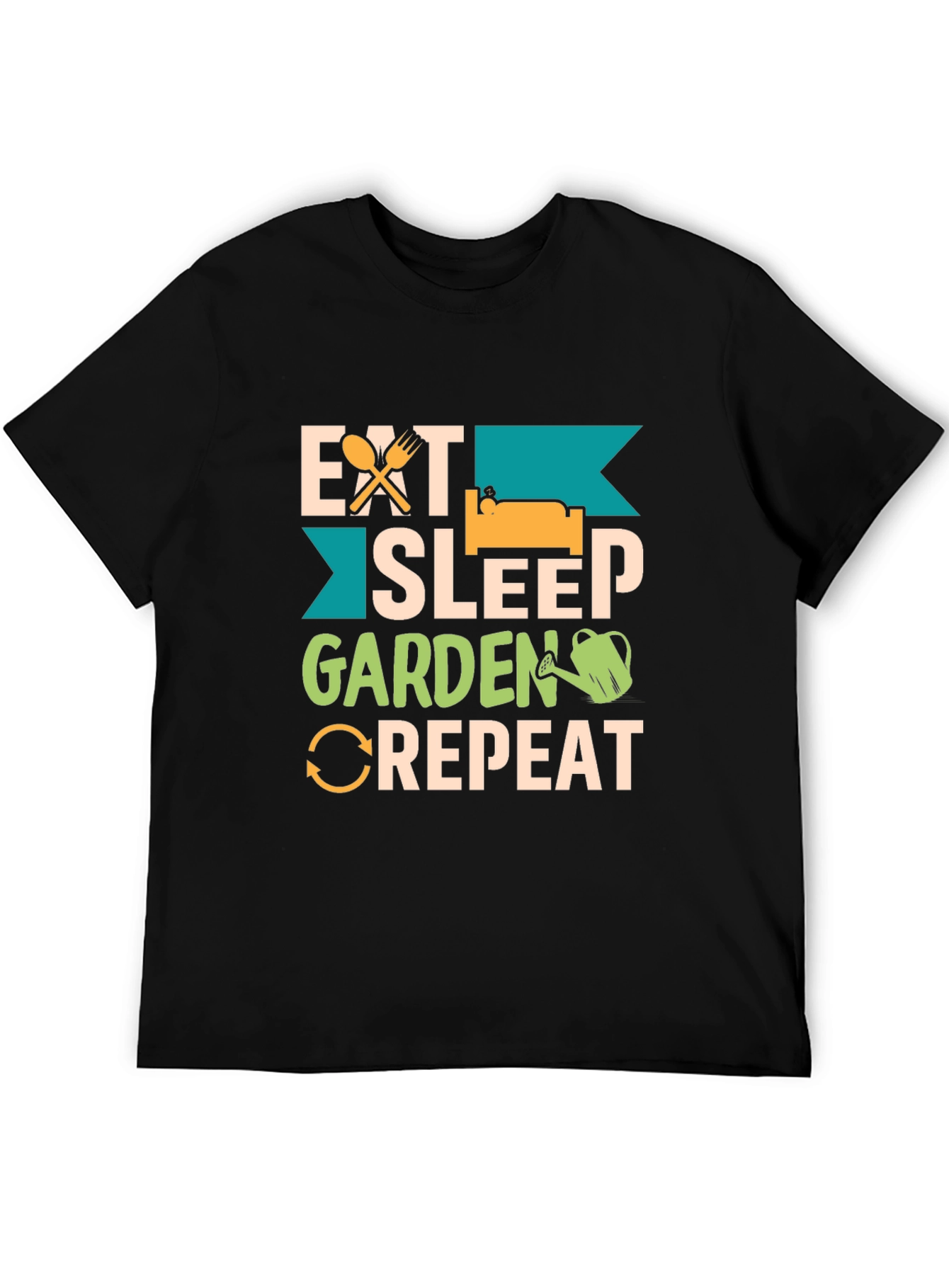 Eat Sleep Garden Repeat Graphic T-Shirt