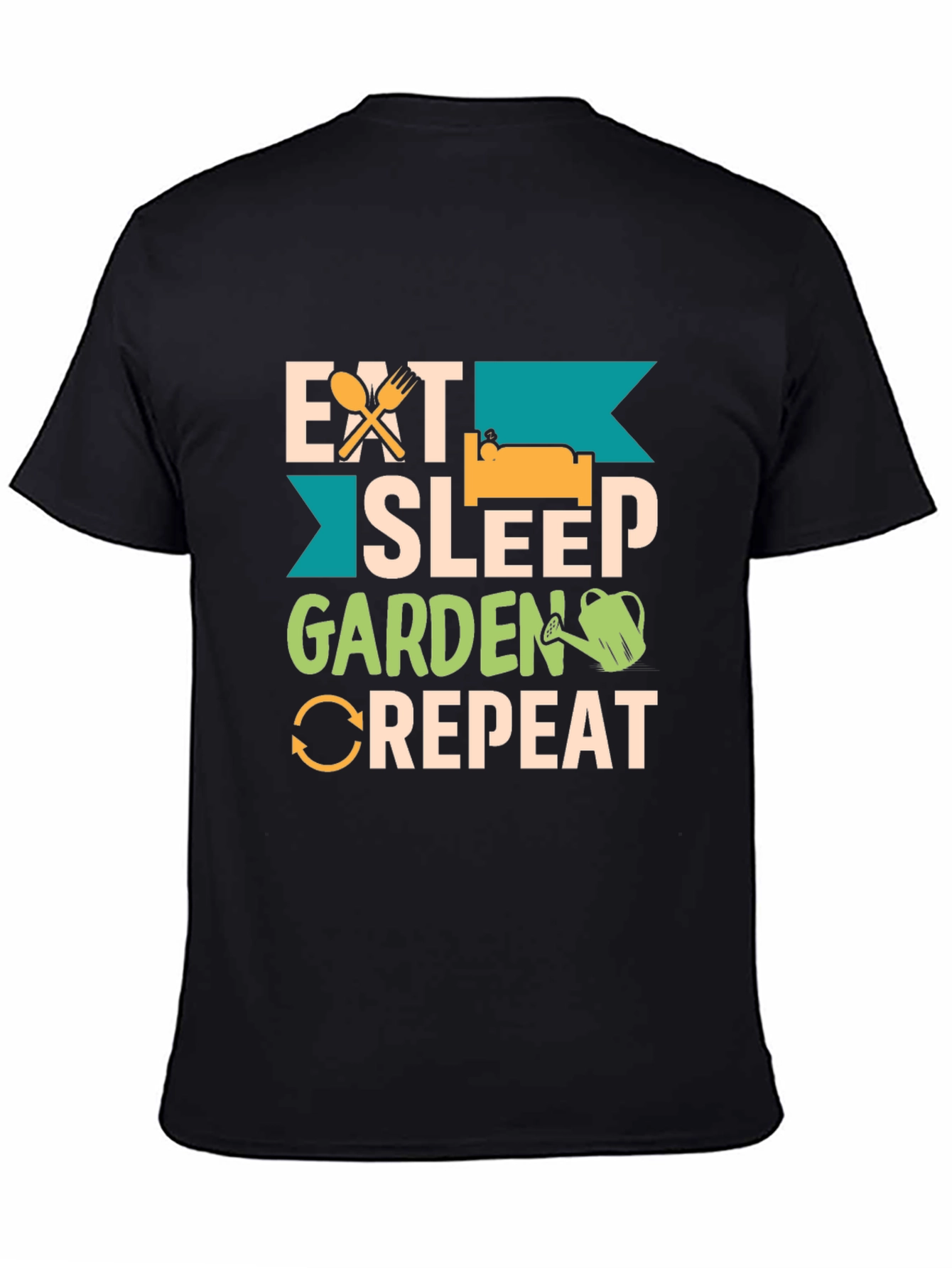 Eat Sleep Garden Repeat Graphic T-Shirt