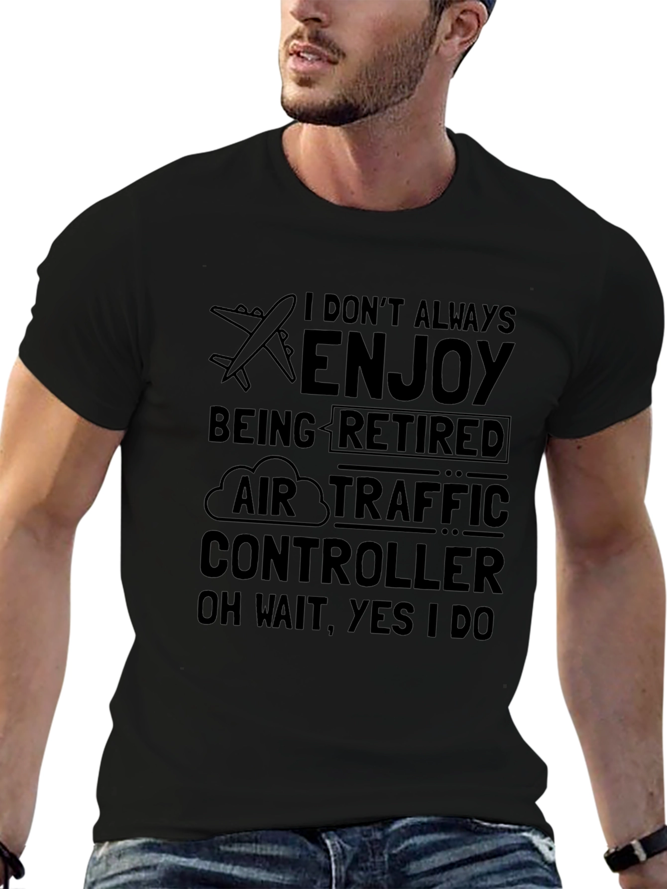 Retired Air Traffic Controller Graphic T-Shirt