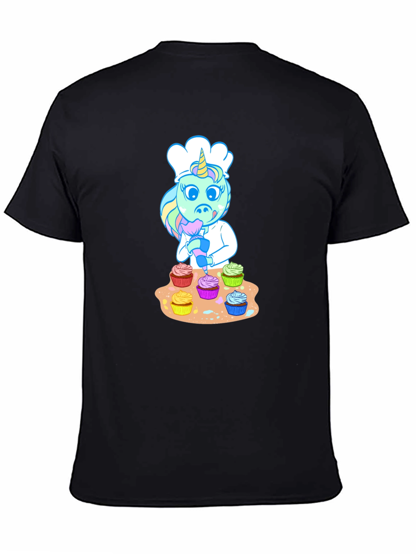 Unicorn Chef Cupcake T-Shirt