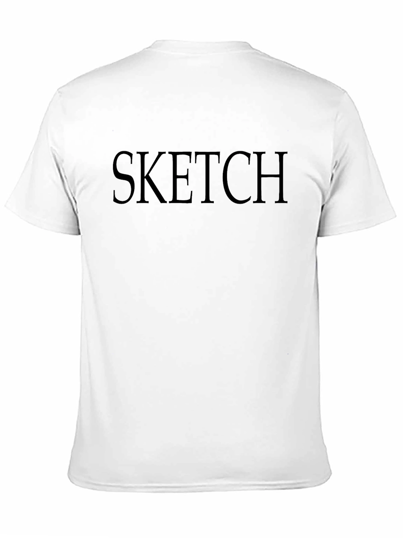 Mens Sketch Black Crew Neck T-Shirt