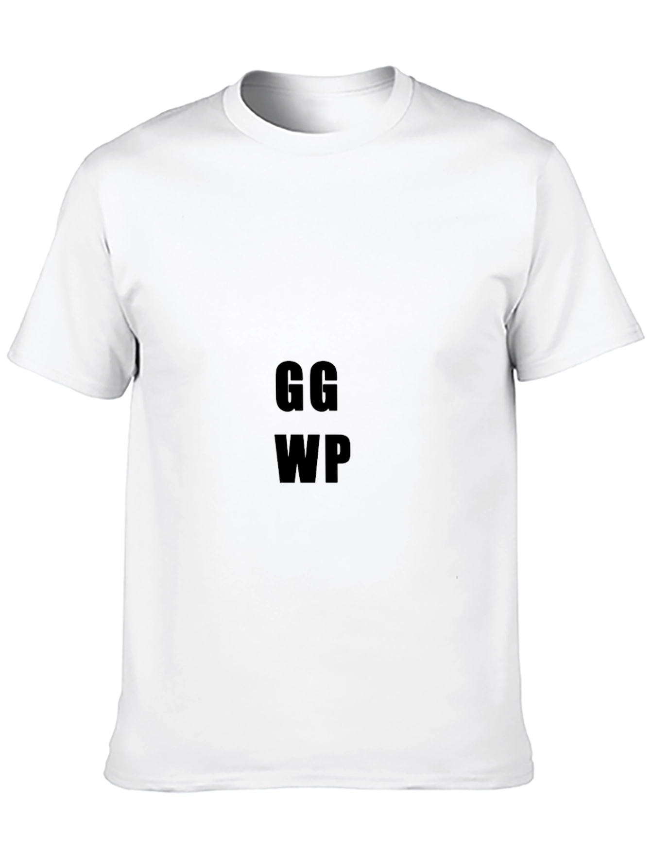 GG WP Black T-Shirt - Gamer Style