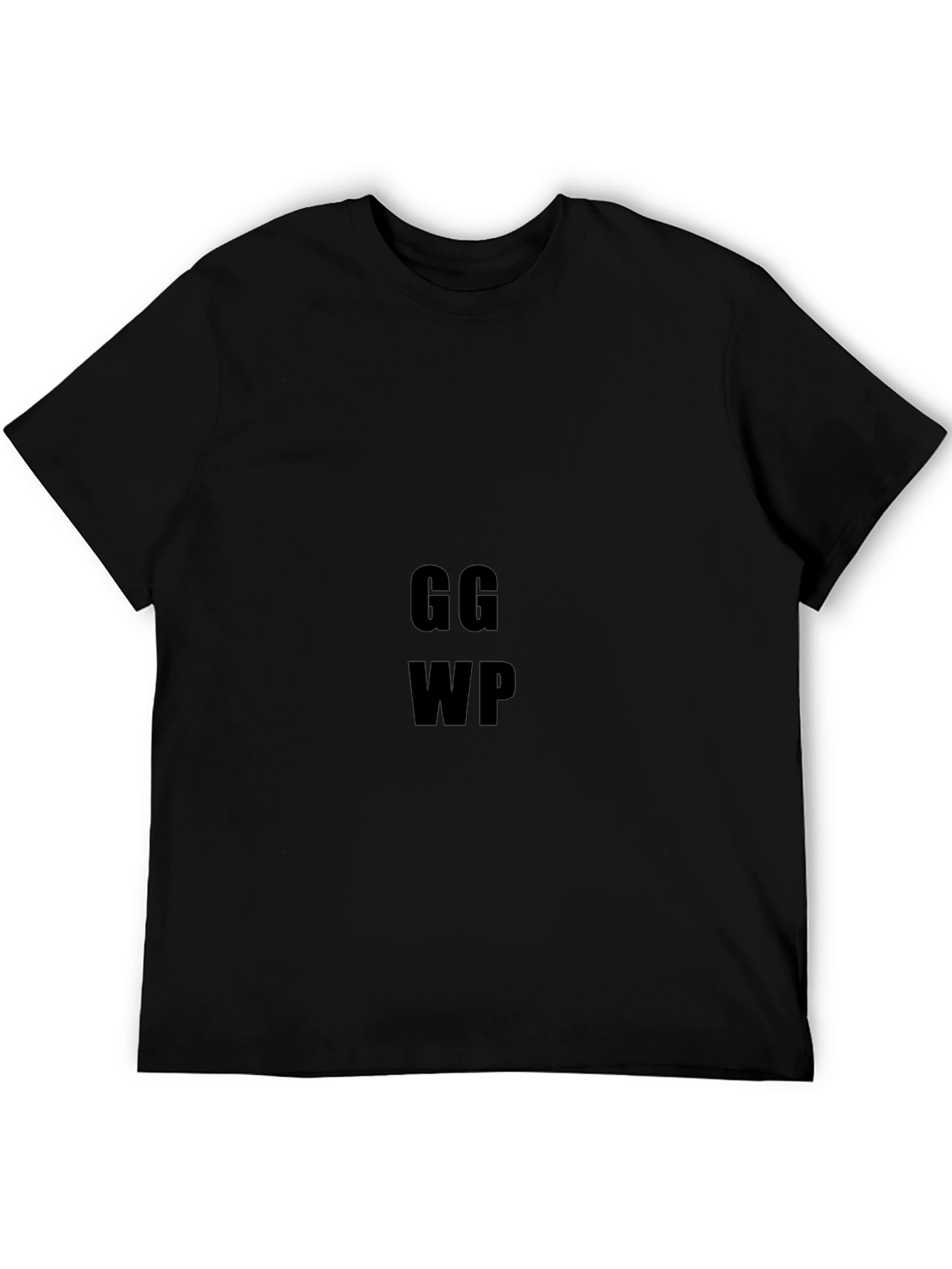 GG WP Black T-Shirt - Gamer Style