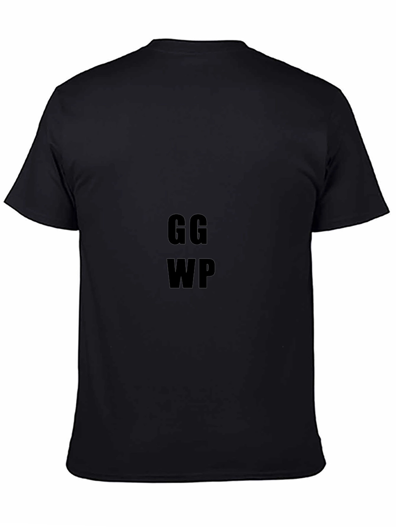 GG WP Black T-Shirt - Gamer Style