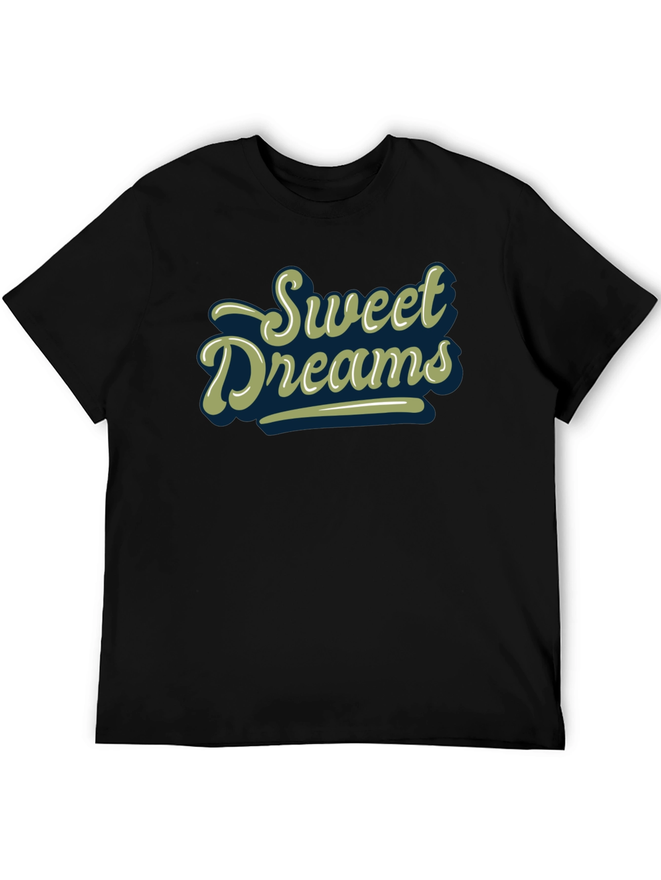 Sweet Dreams Graphic Print Black T-Shirt
