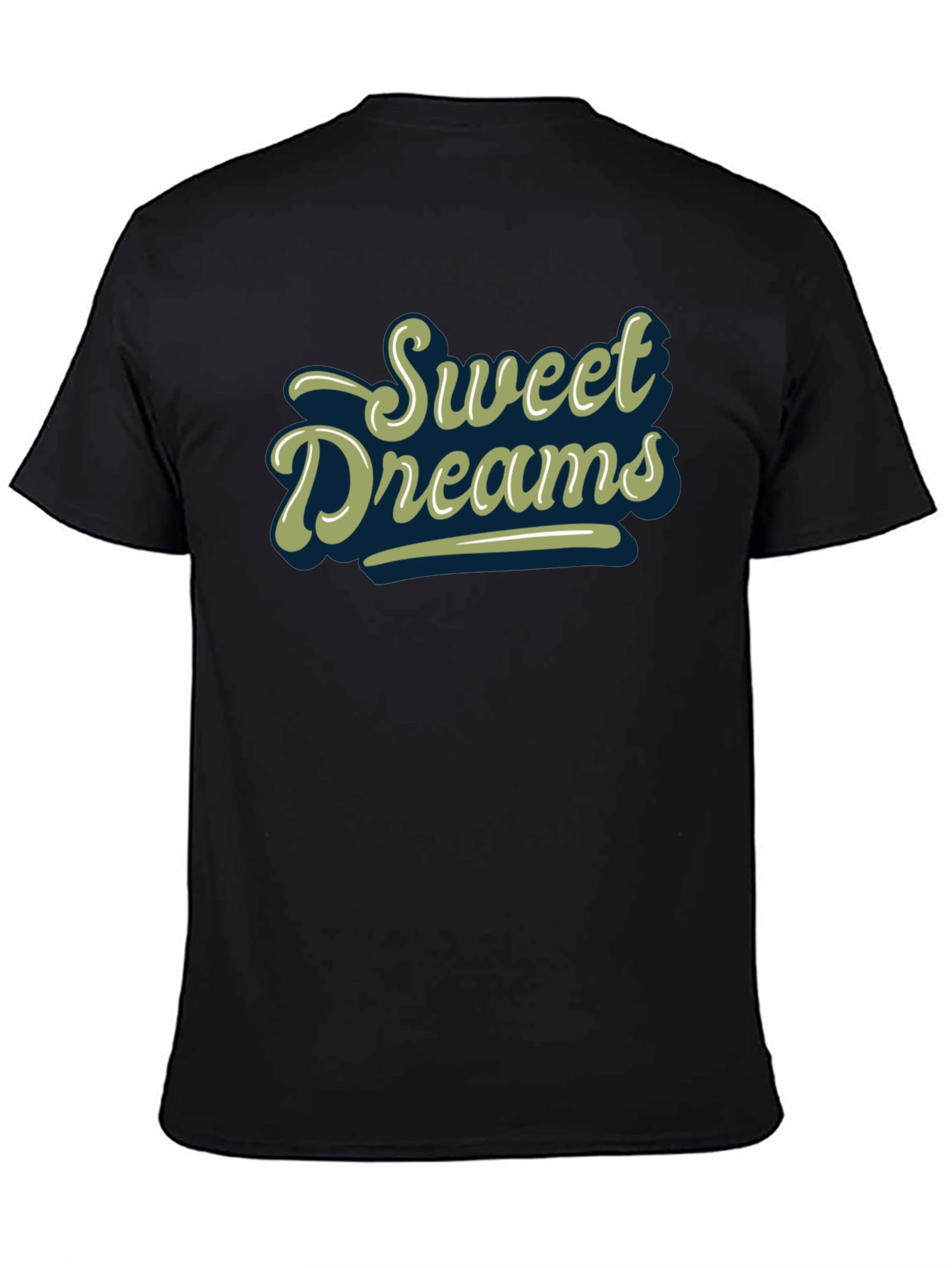 Sweet Dreams Graphic Print Black T-Shirt