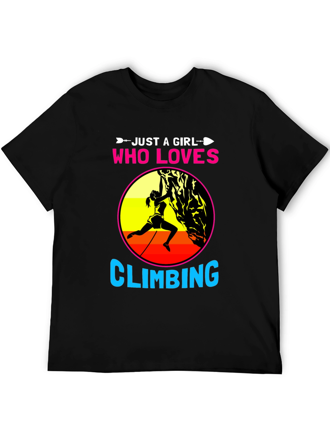 Girl Who Loves Climbing Graphic Tee