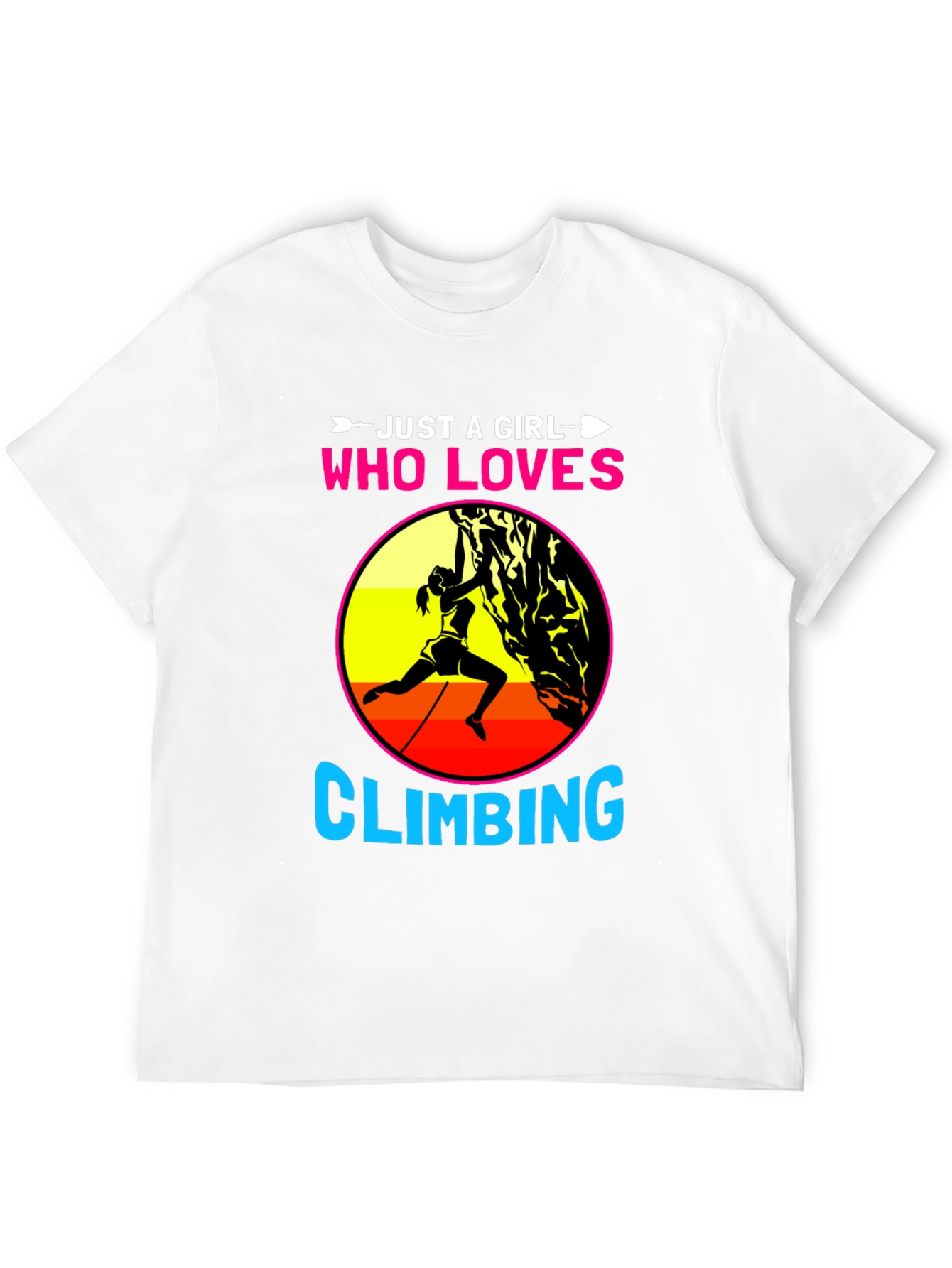 Girl Who Loves Climbing Graphic Tee