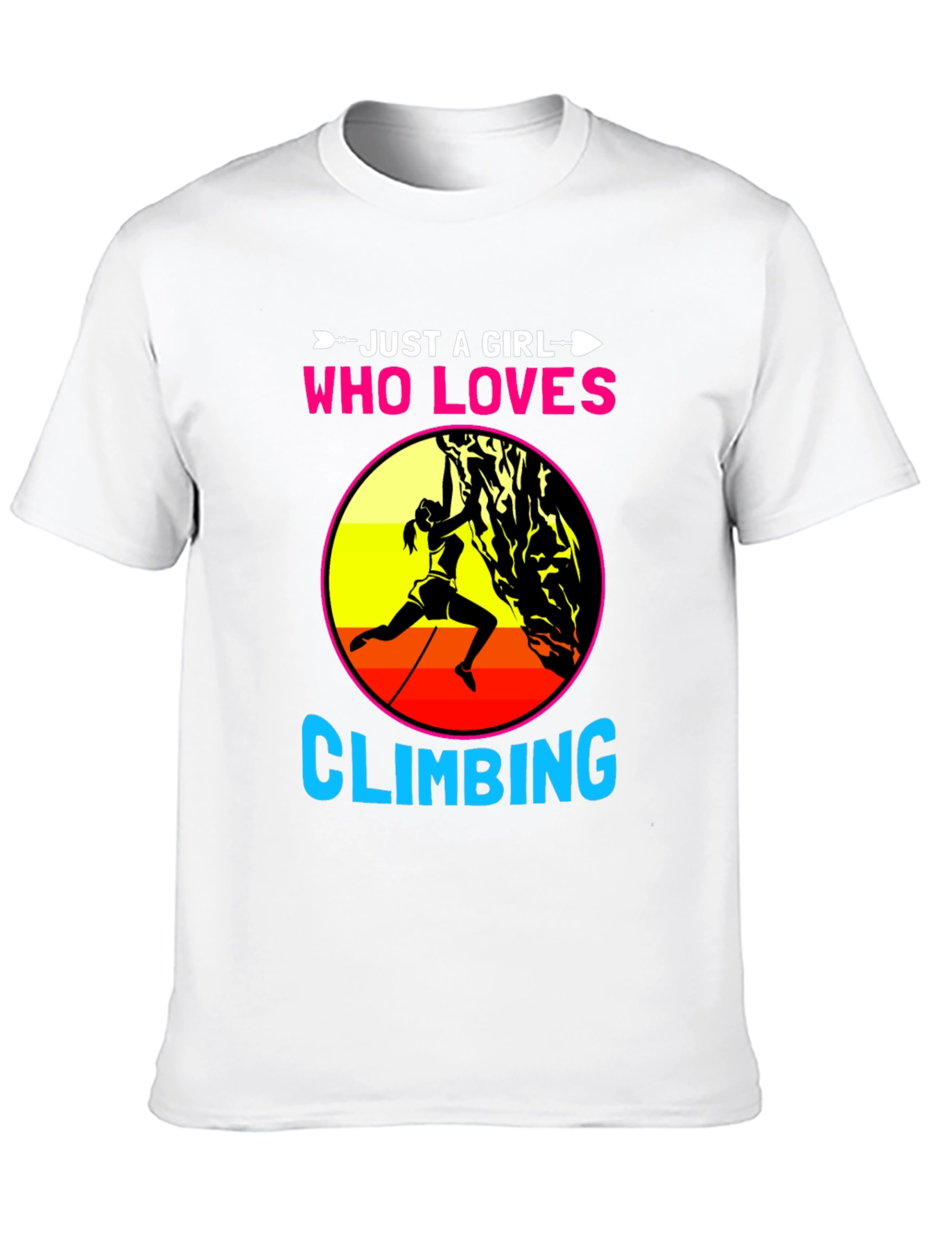 Girl Who Loves Climbing Graphic Tee