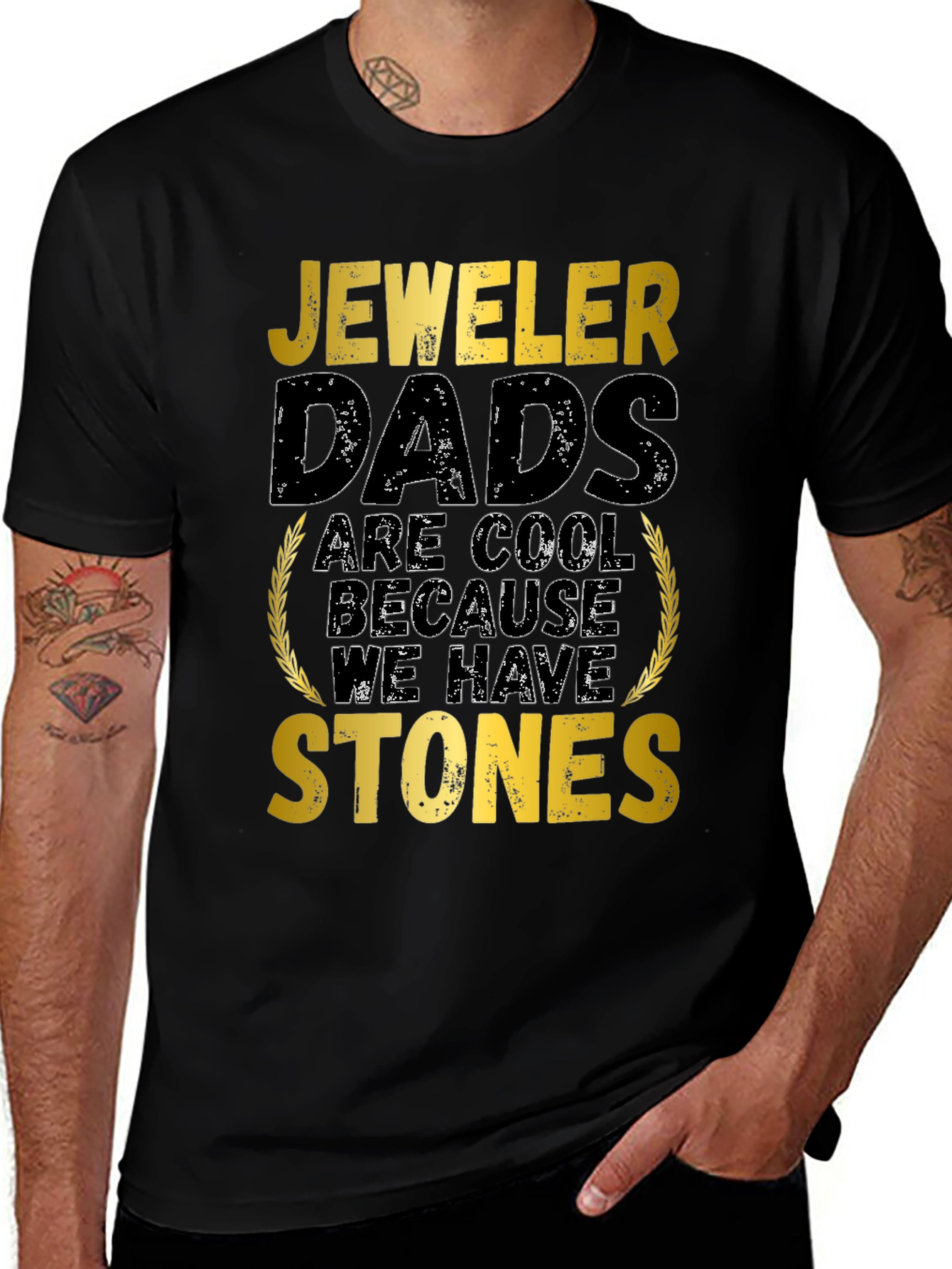Jeweler Dad Graphic Tee - Cool Dads Have Stones!