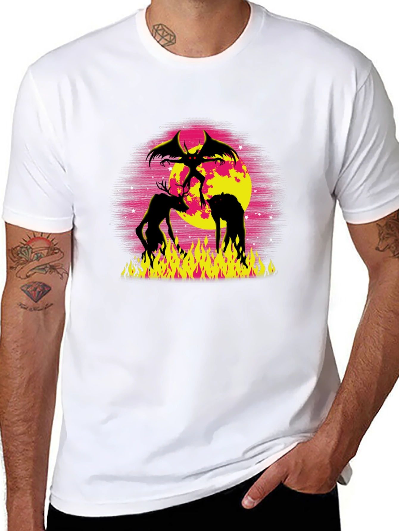 Demonic Graphic Tee - Black