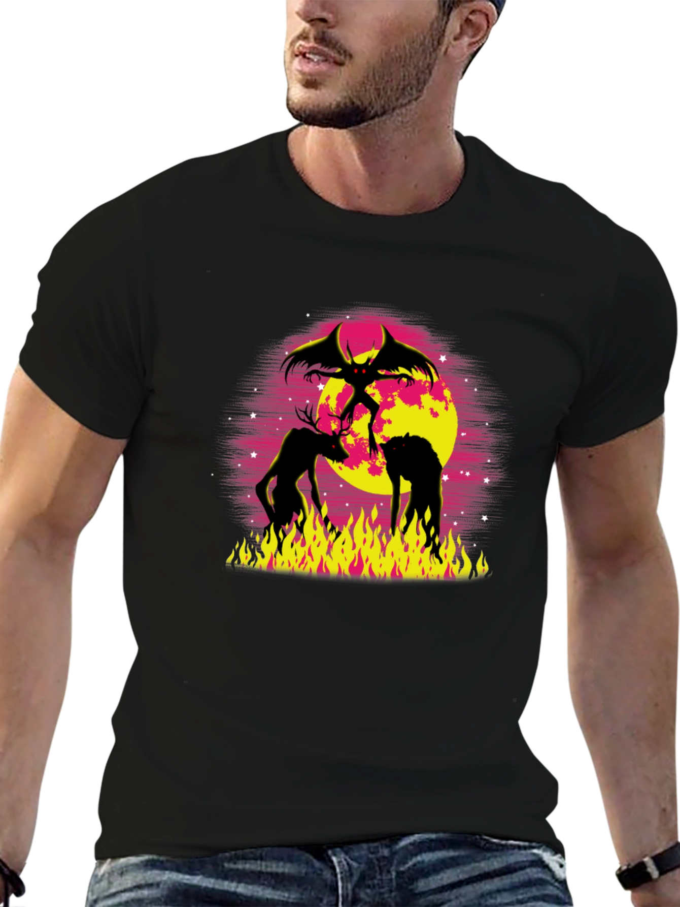 Demonic Graphic Tee - Black