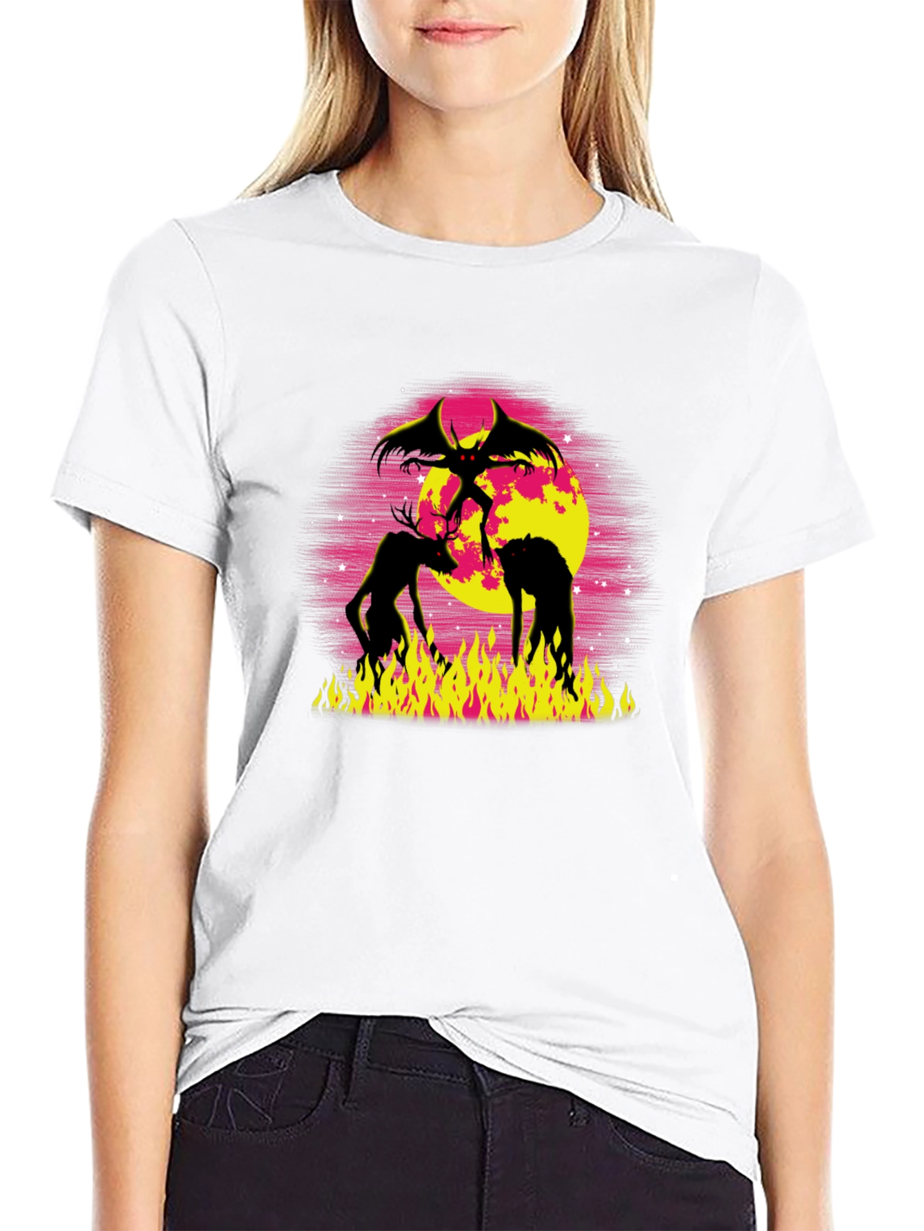 Demonic Graphic Tee - Black