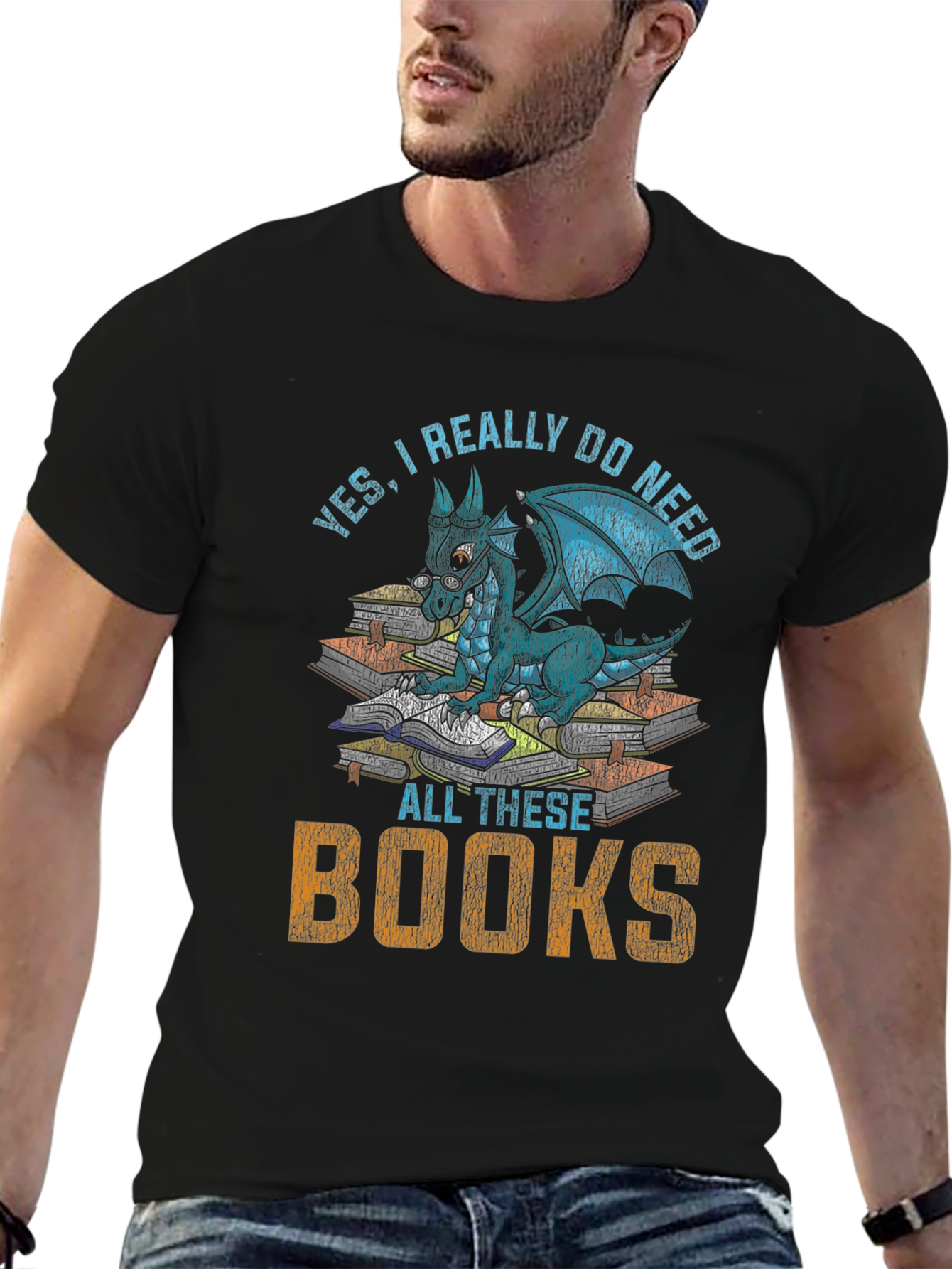 Dragon Lovers T-Shirt: Yes I Need All These Books!