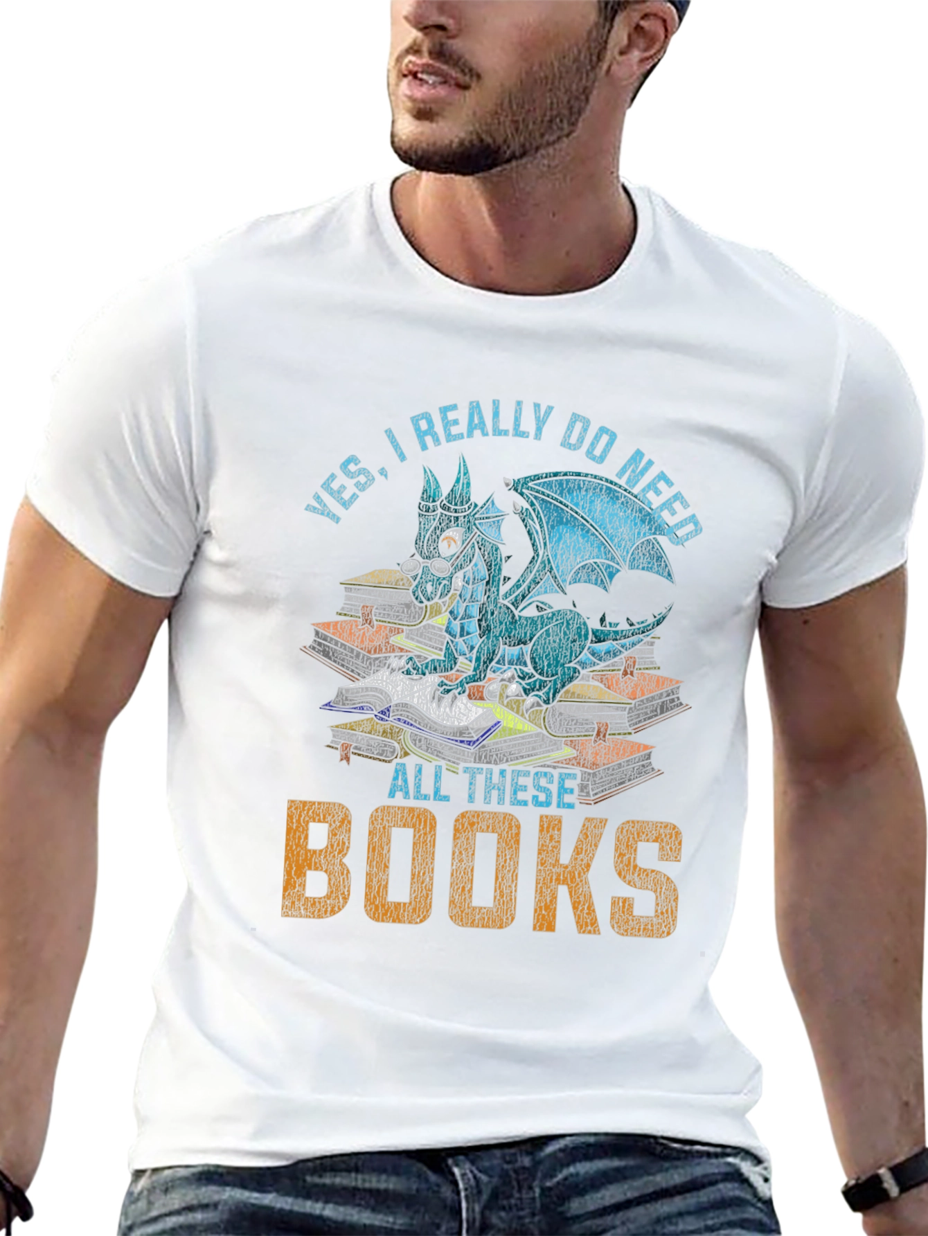Dragon Lovers T-Shirt: Yes I Need All These Books!