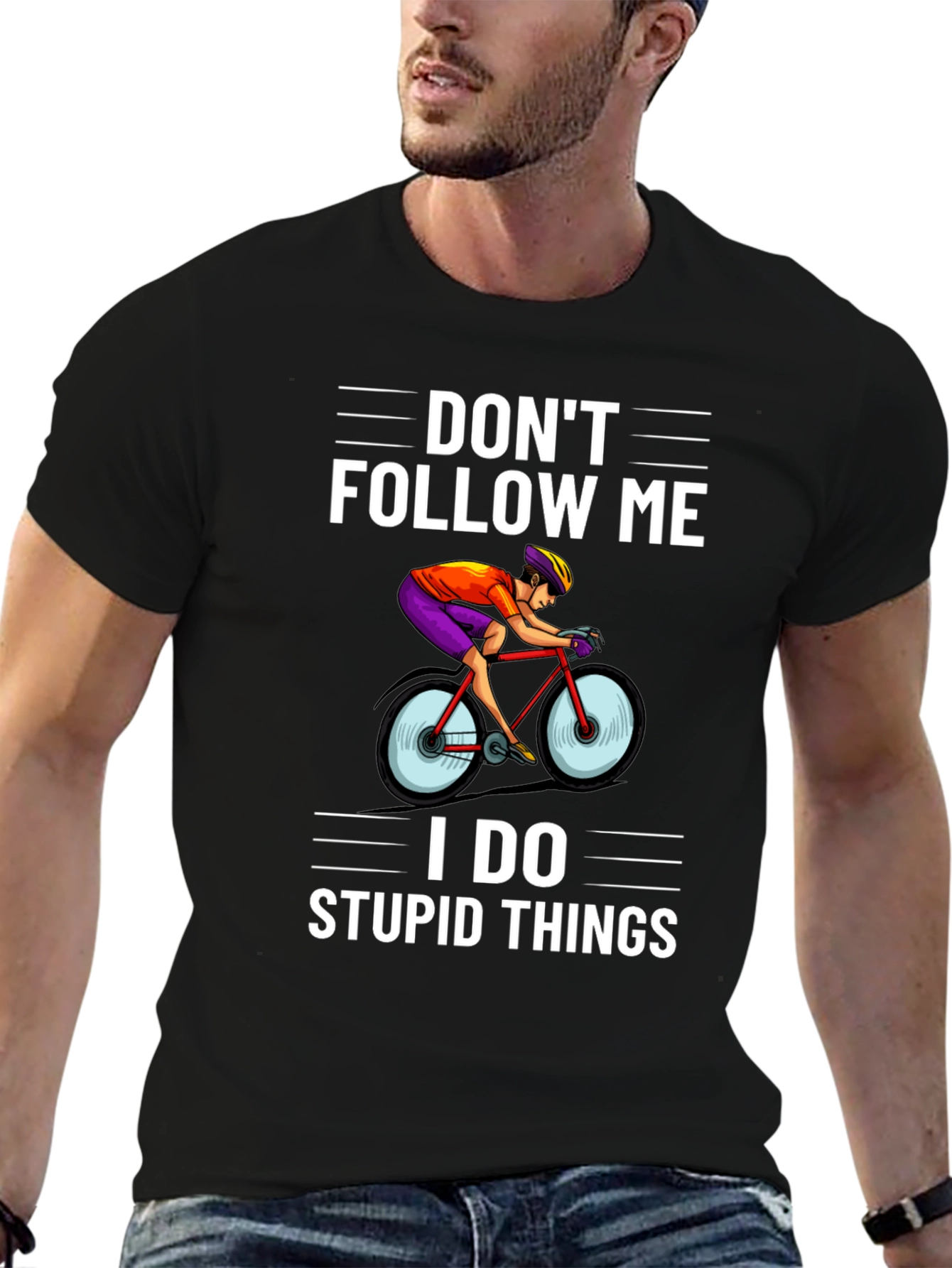 Dont Follow Me T-Shirt - Cycling Funny