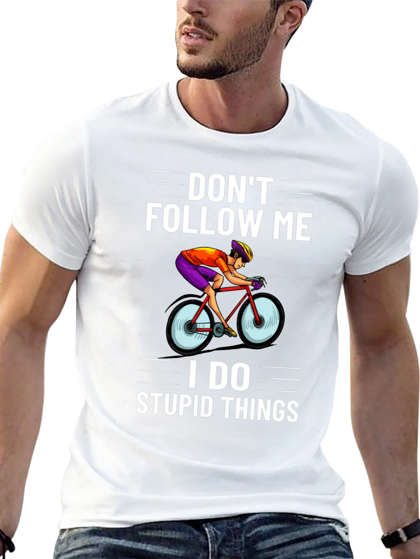 Dont Follow Me T-Shirt - Cycling Funny
