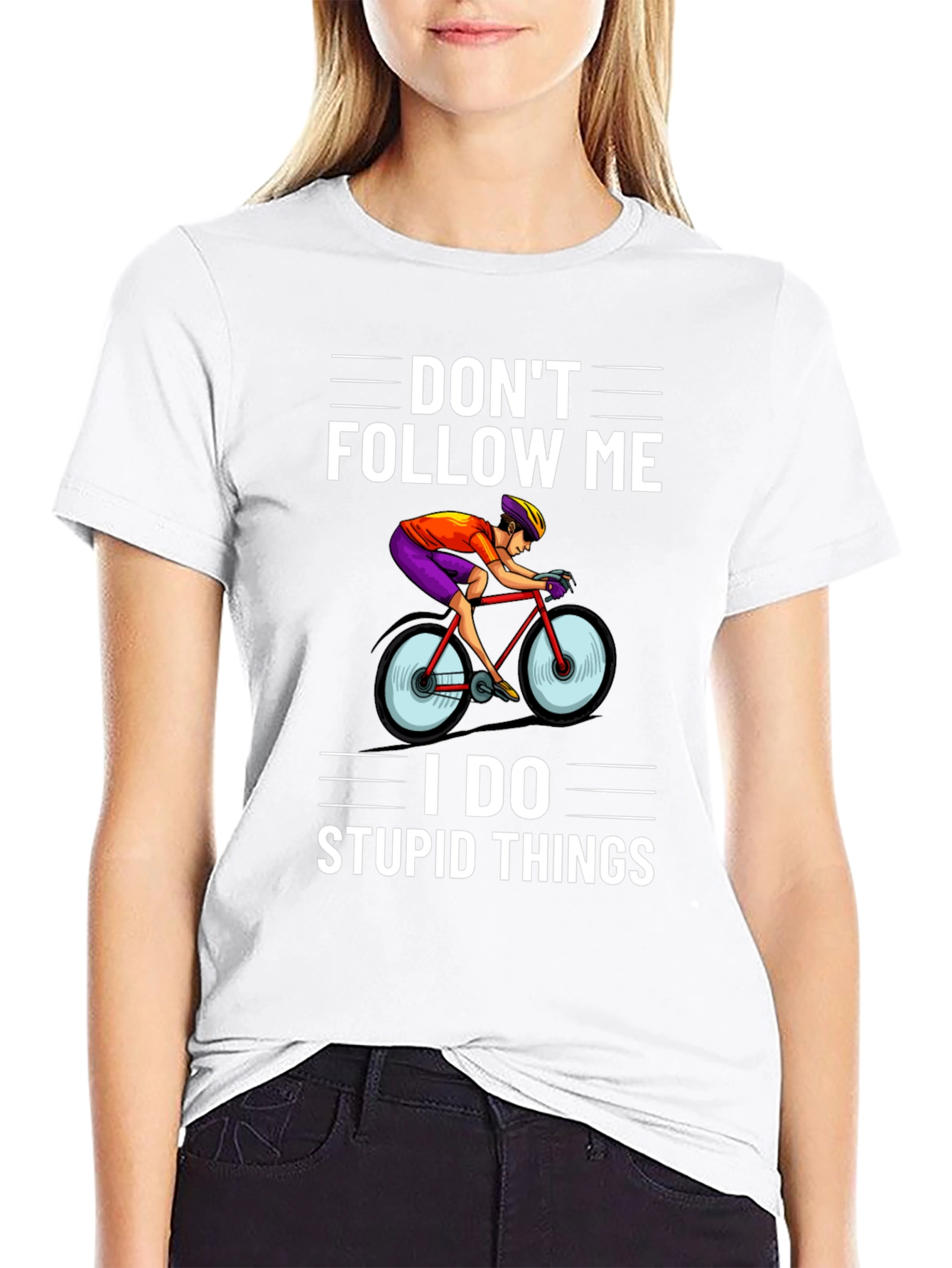 Dont Follow Me T-Shirt - Cycling Funny