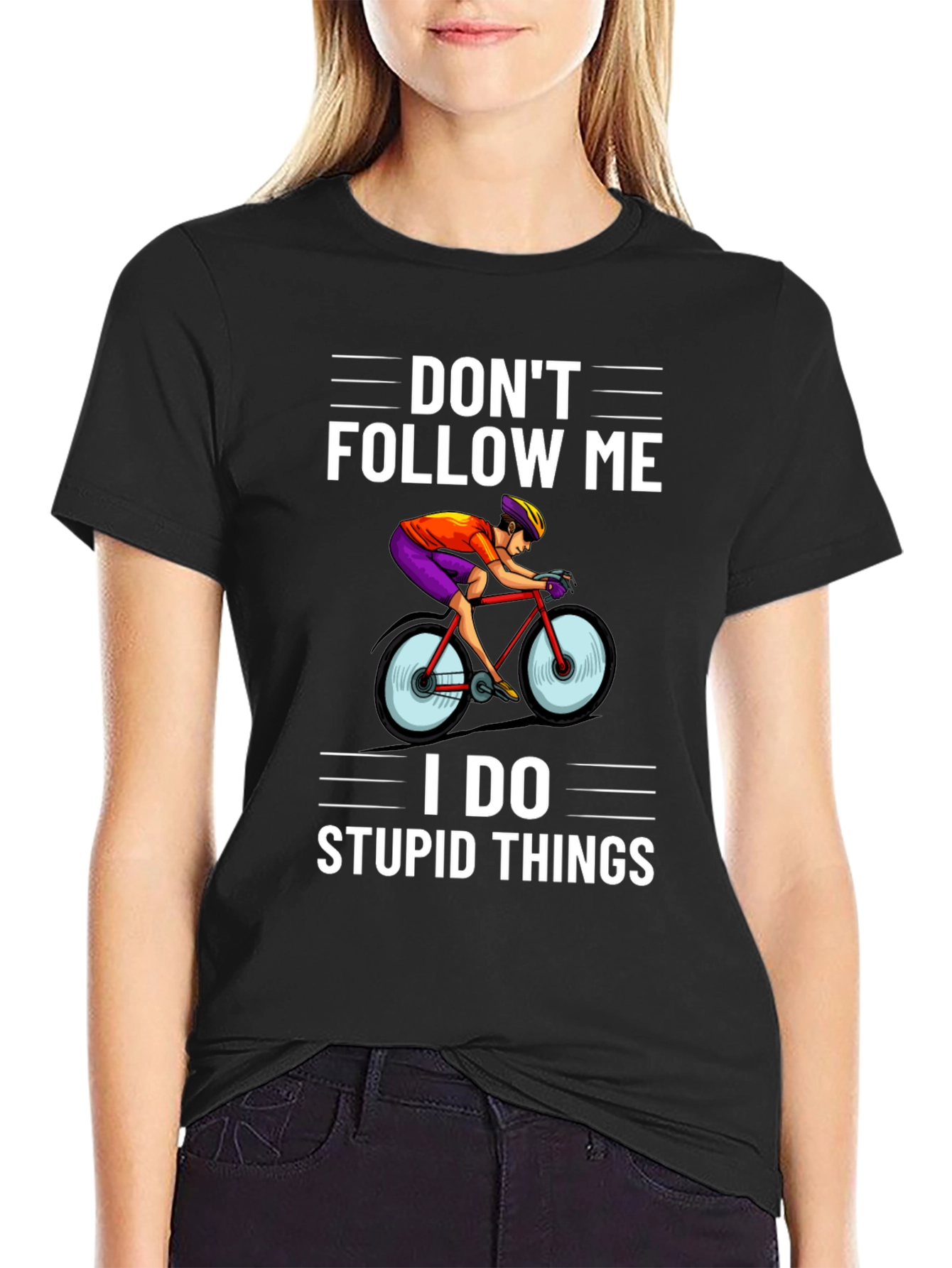 Dont Follow Me T-Shirt - Cycling Funny