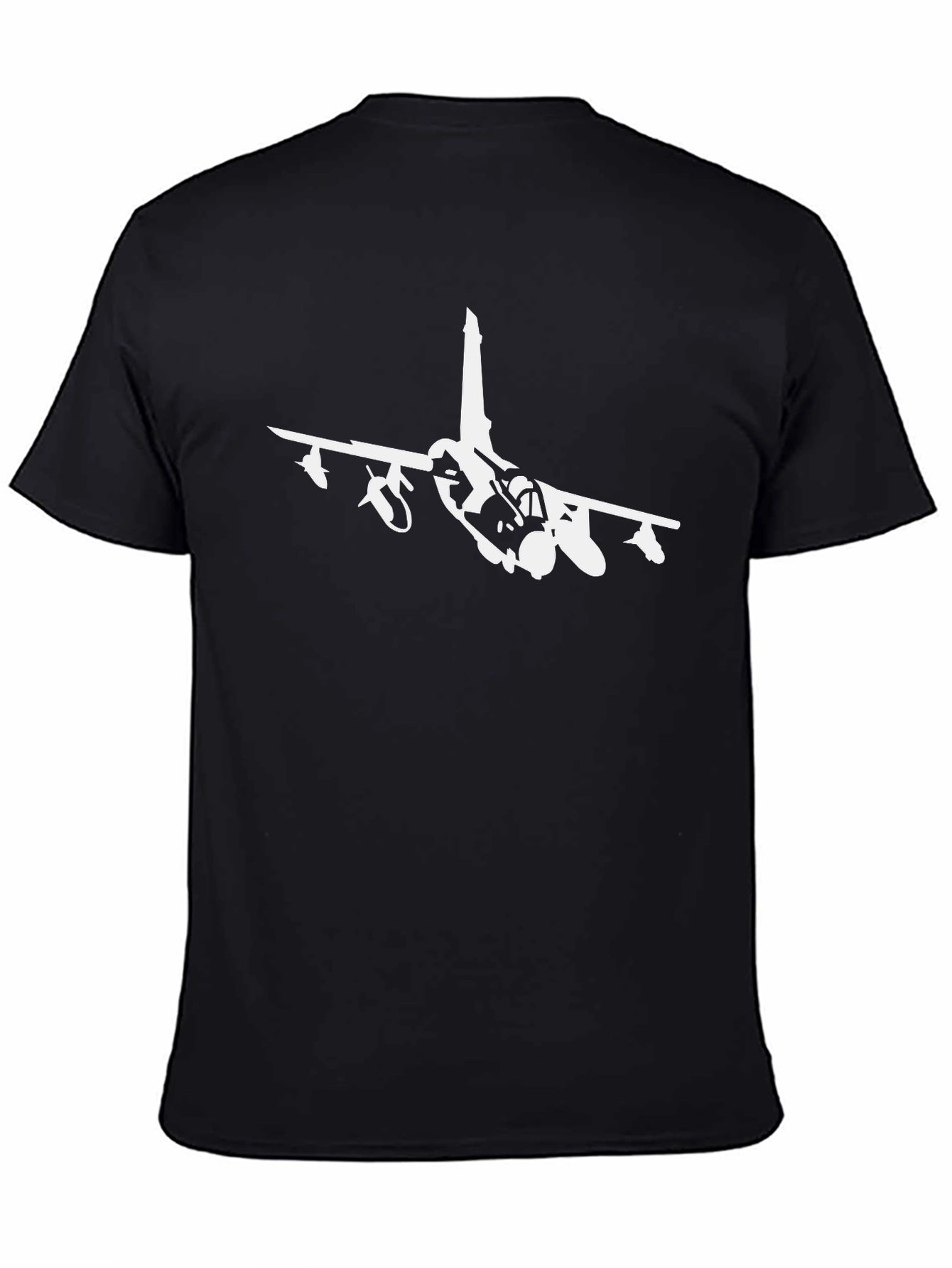 Jet Fighter Graphic T-Shirt - Black
