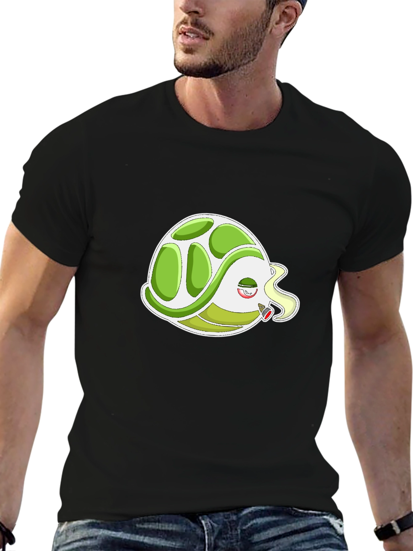 Smoking Turtle T-Shirt - Cool & Casual