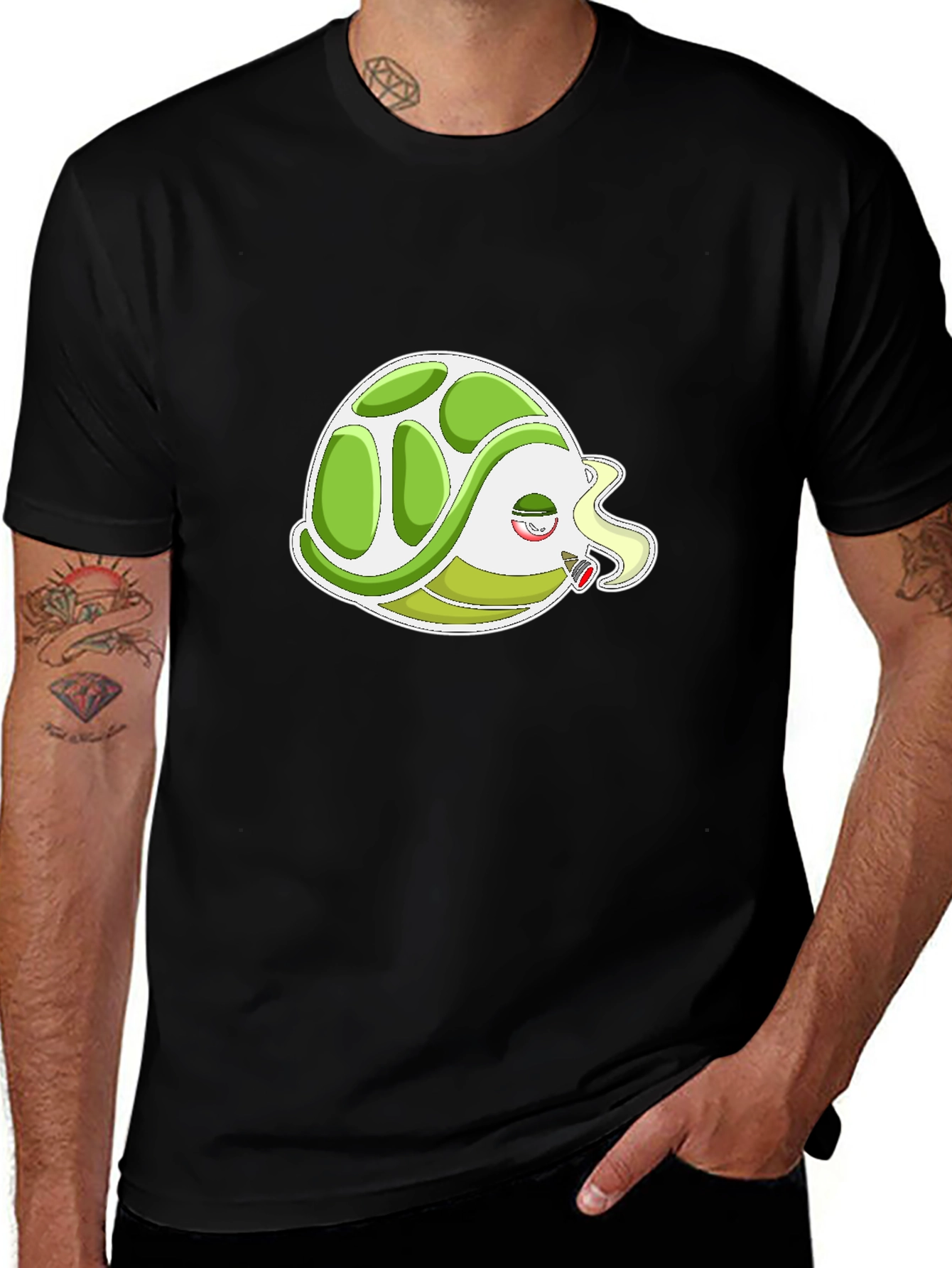 Smoking Turtle T-Shirt - Cool & Casual