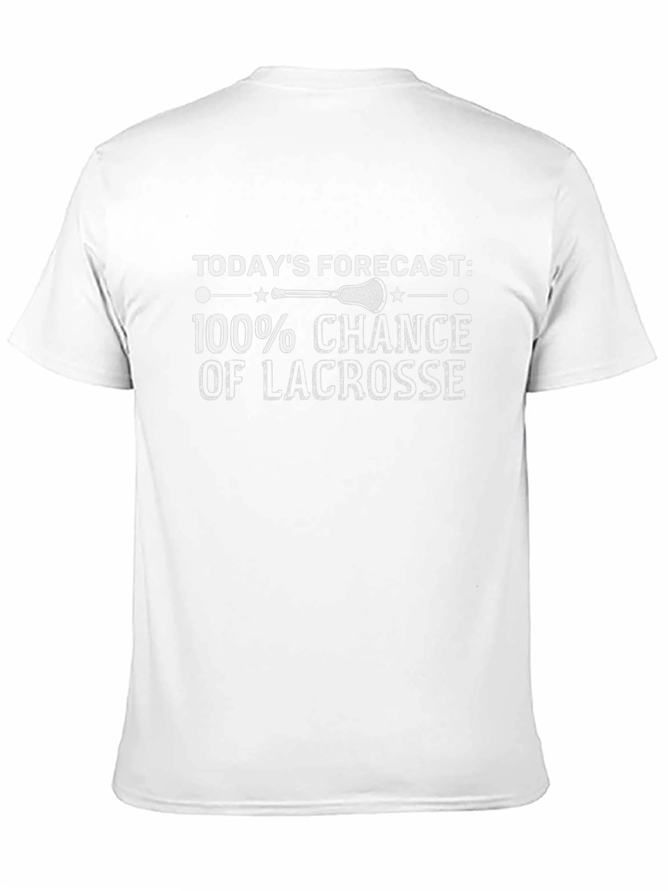 Lacrosse Forecast T-Shirt - 100% Chance of Lacrosse!