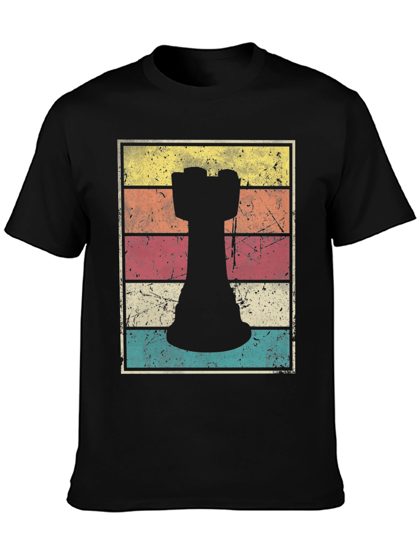 Chess Rook Retro T-Shirt