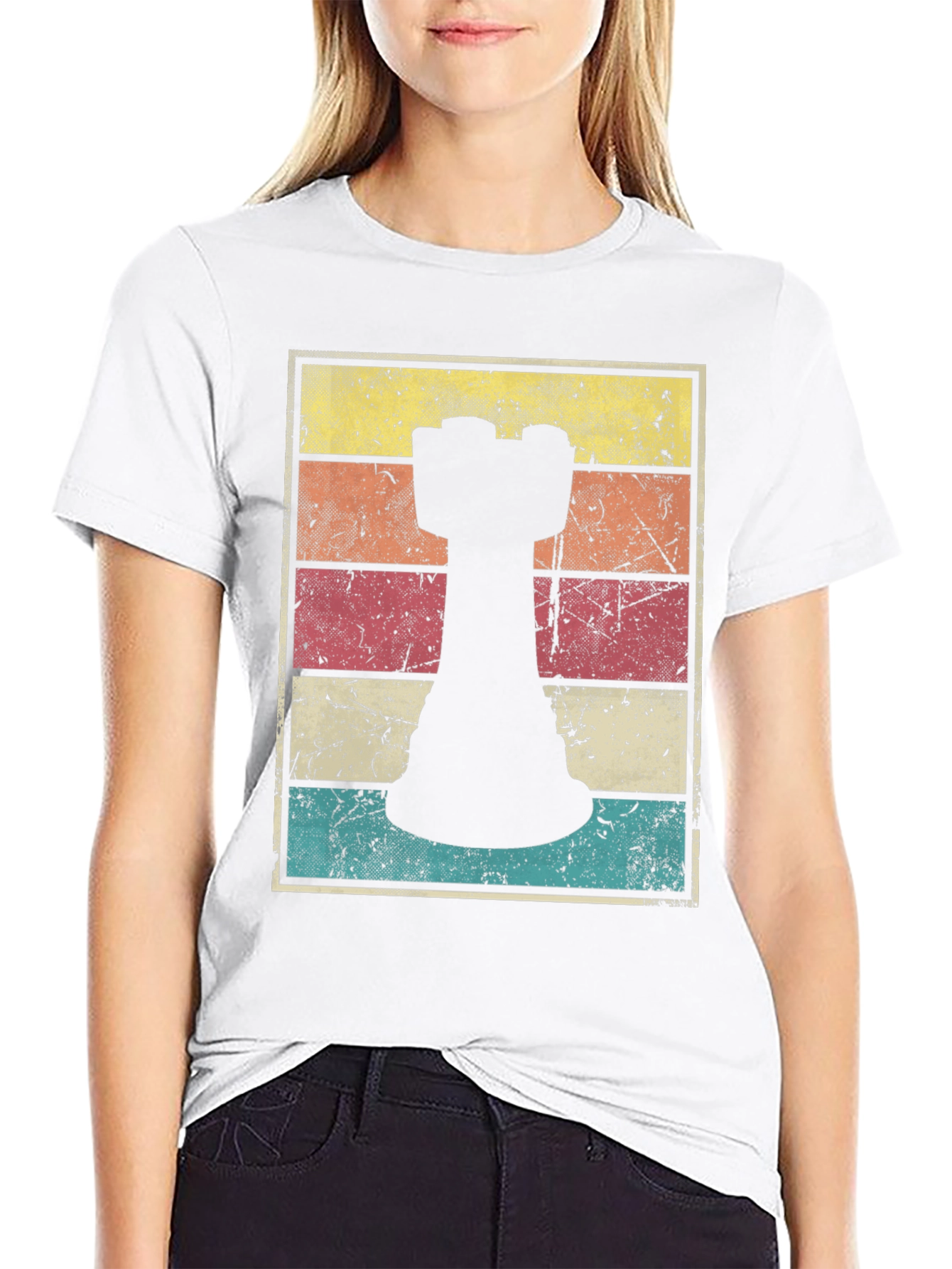 Chess Rook Retro T-Shirt