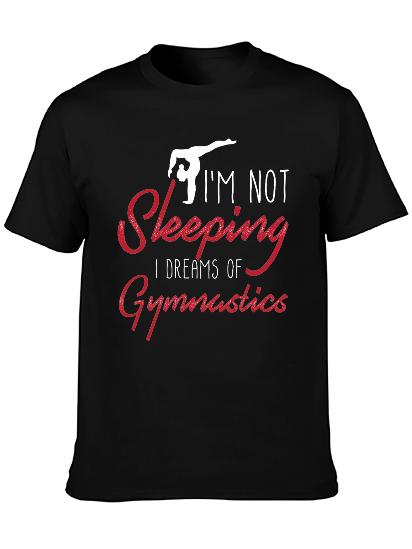 Gymnastics Dreams T-Shirt - Black Cotton
