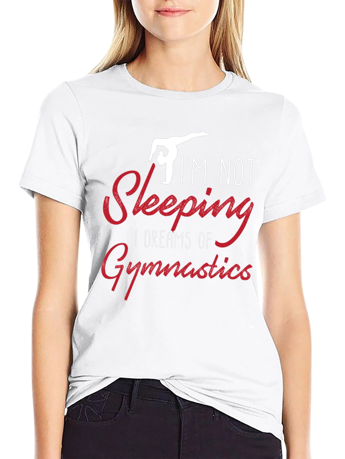 Gymnastics Dreams T-Shirt - Black Cotton