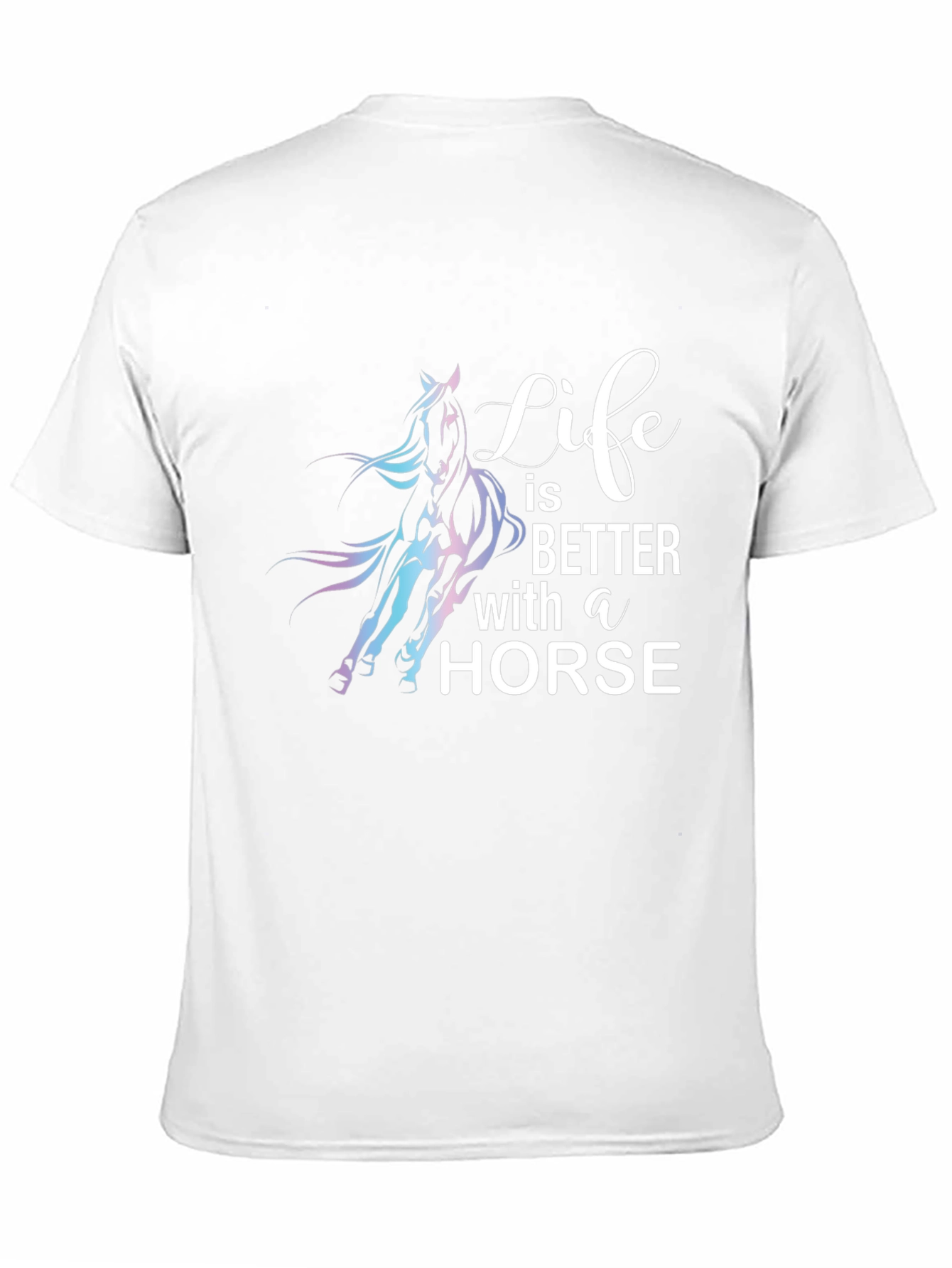 Life is Better with a Horse Black T-Shirt