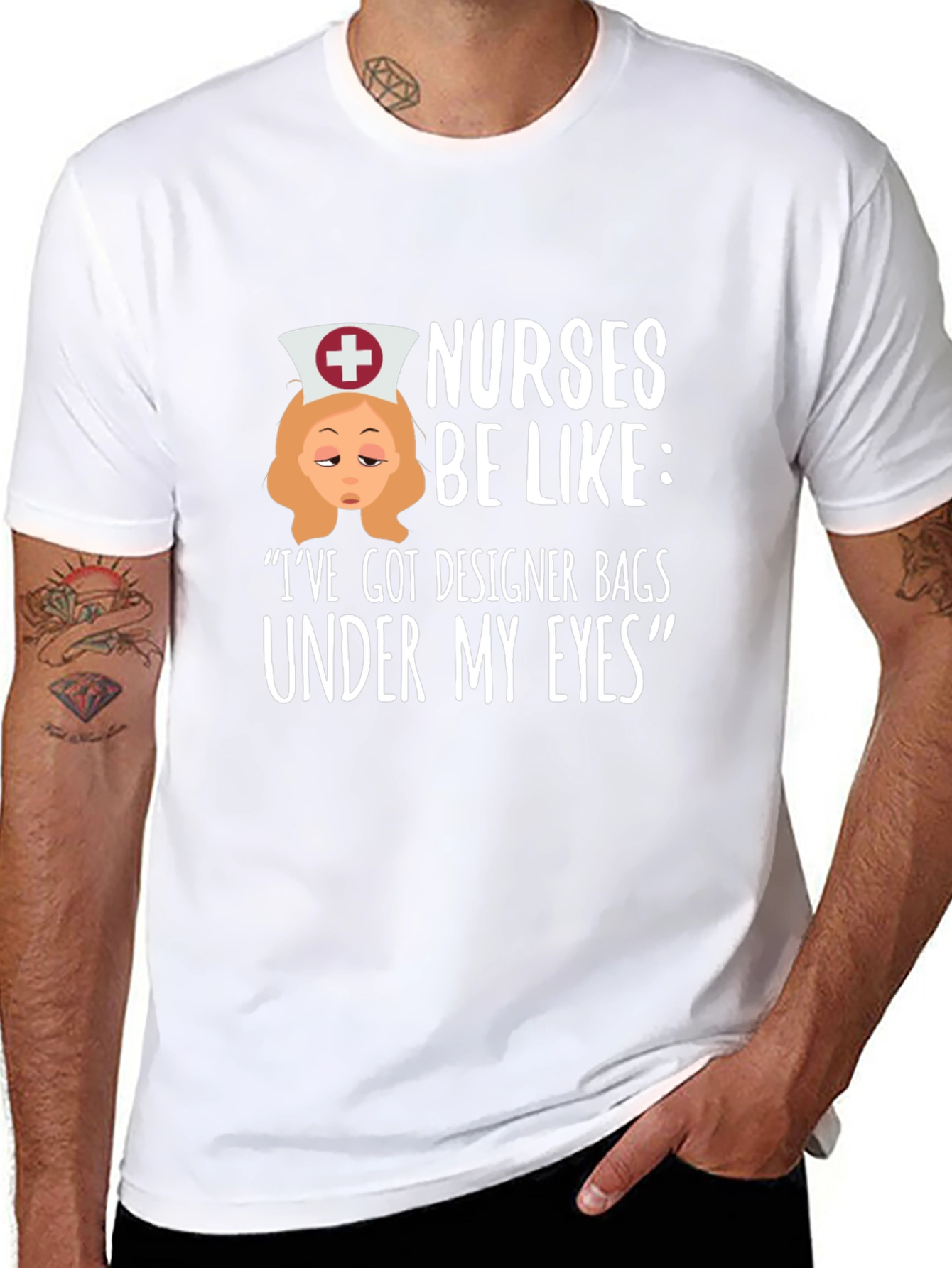 Nurses Be Like T-Shirt: Designer Bags Under My Eyes