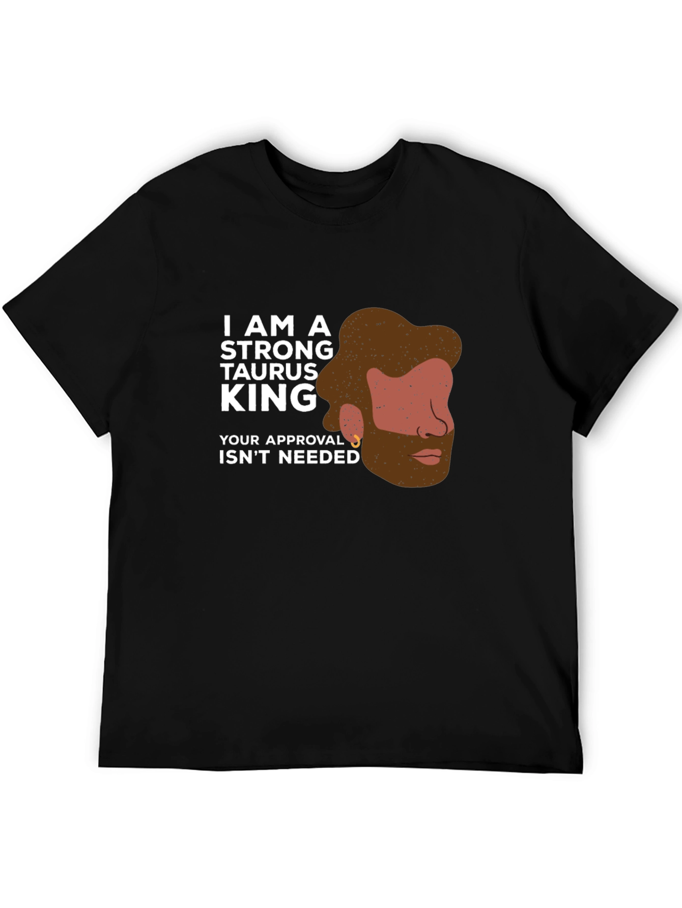 Strong Taurus King Graphic Tee - Zodiac Pride
