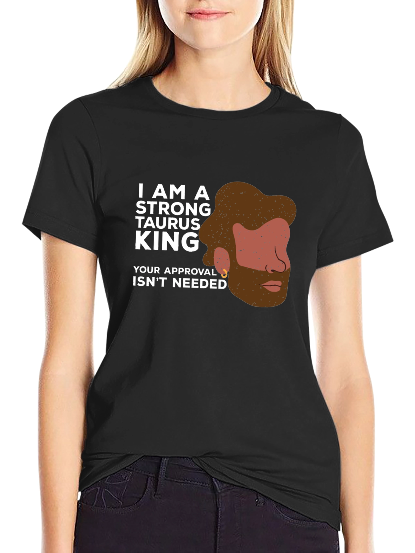 Strong Taurus King Graphic Tee - Zodiac Pride