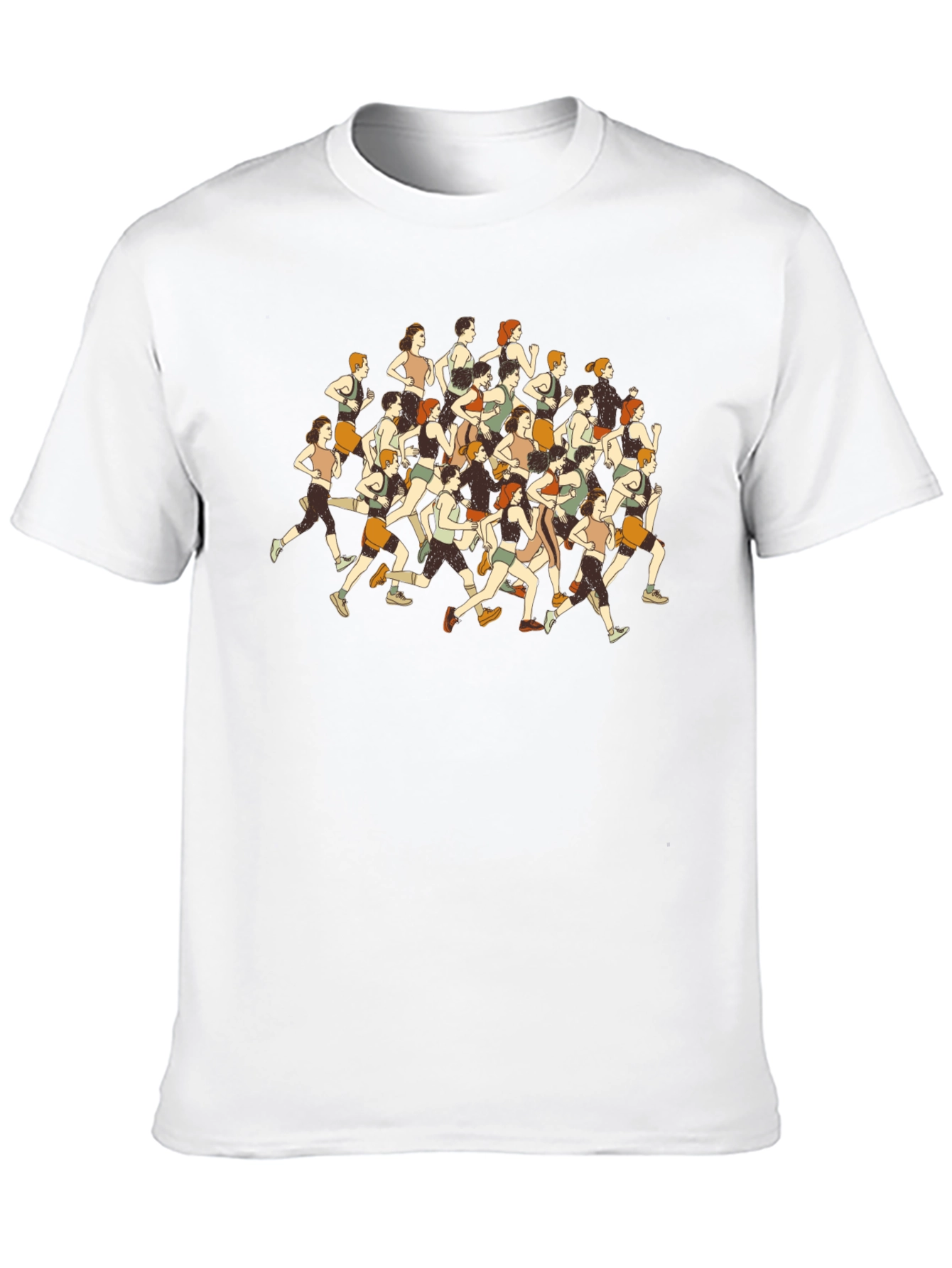 Women Runners Graphic Tee - Sporty Black T-Shirt