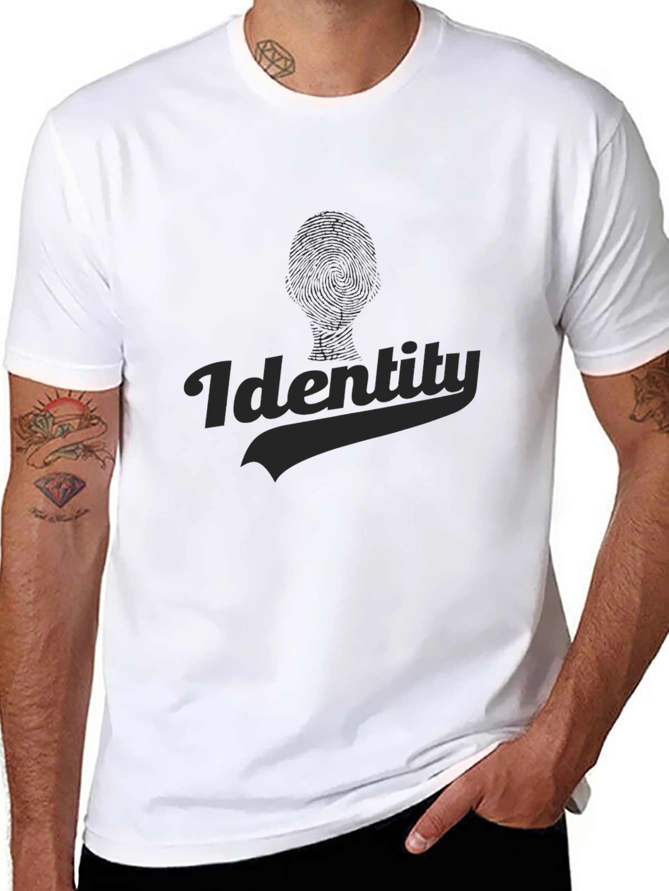 Identity Black Graphic Tee